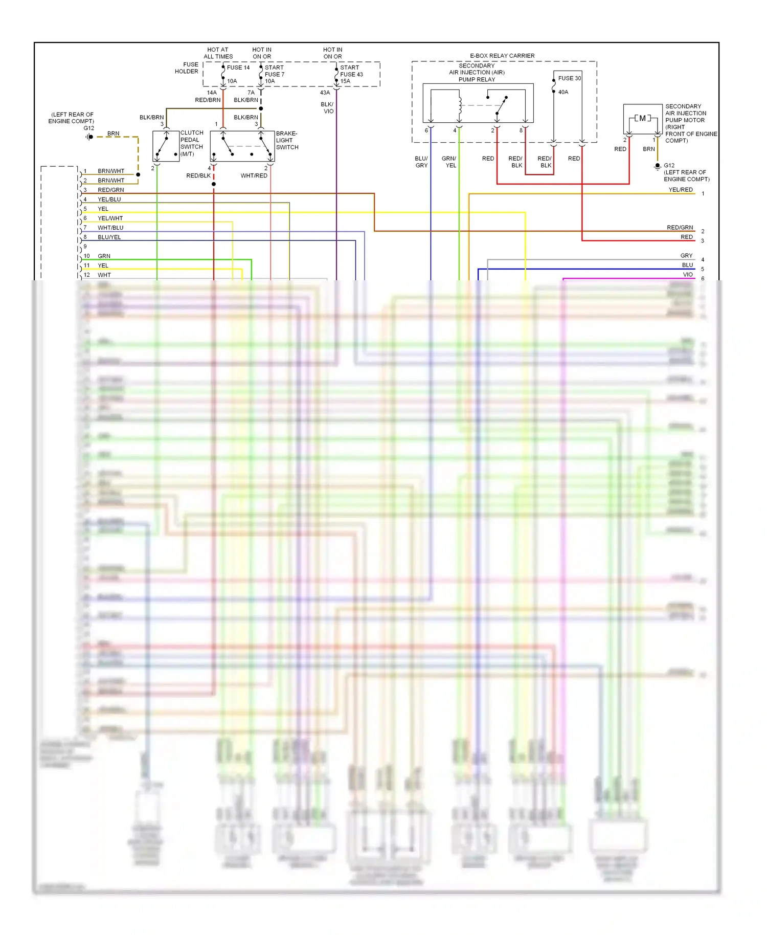 Audi S4 B8 (2008-2011) yel/blu wiring diagram  (6 of 6)