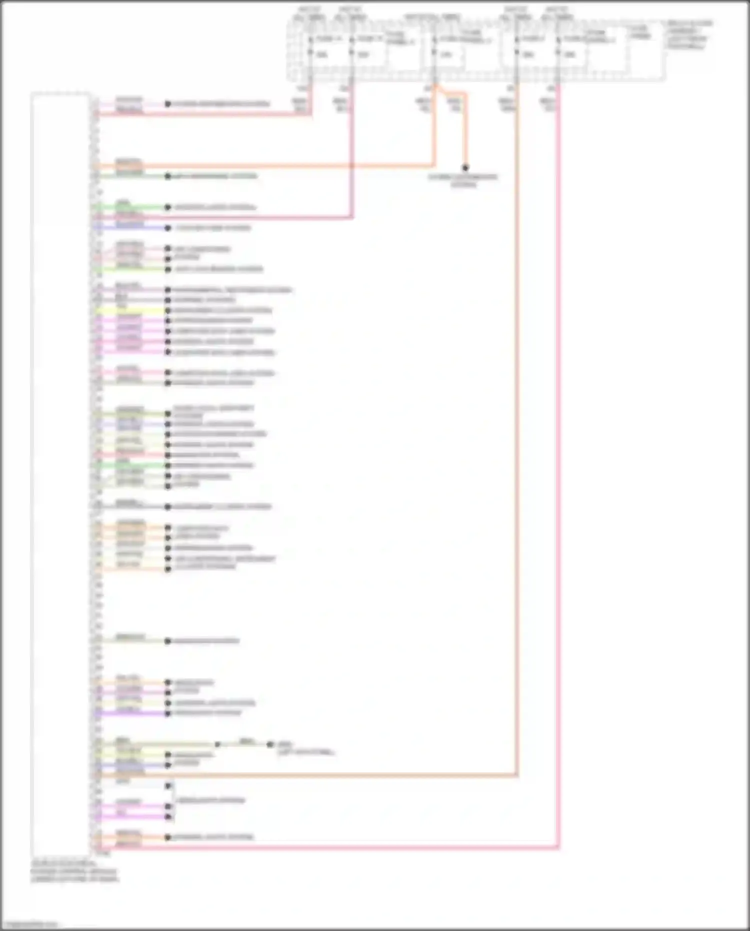 S4 Audi B9 facelift (2019-2024): Vehicle electrical system control module circuit (2 of 2)