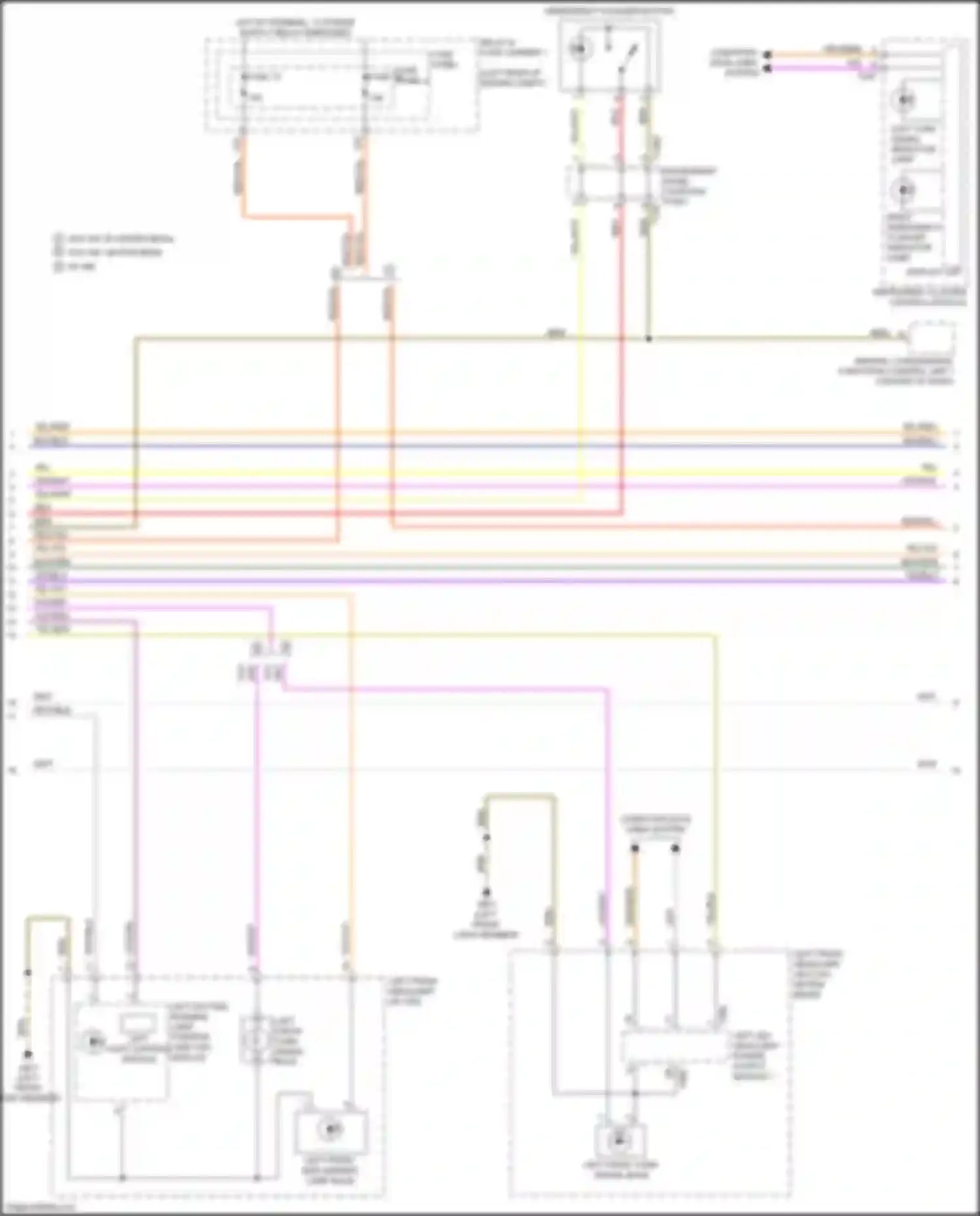 S4 Audi B9 facelift (2019-2024): Exterior lamps circuit (2 of 6)