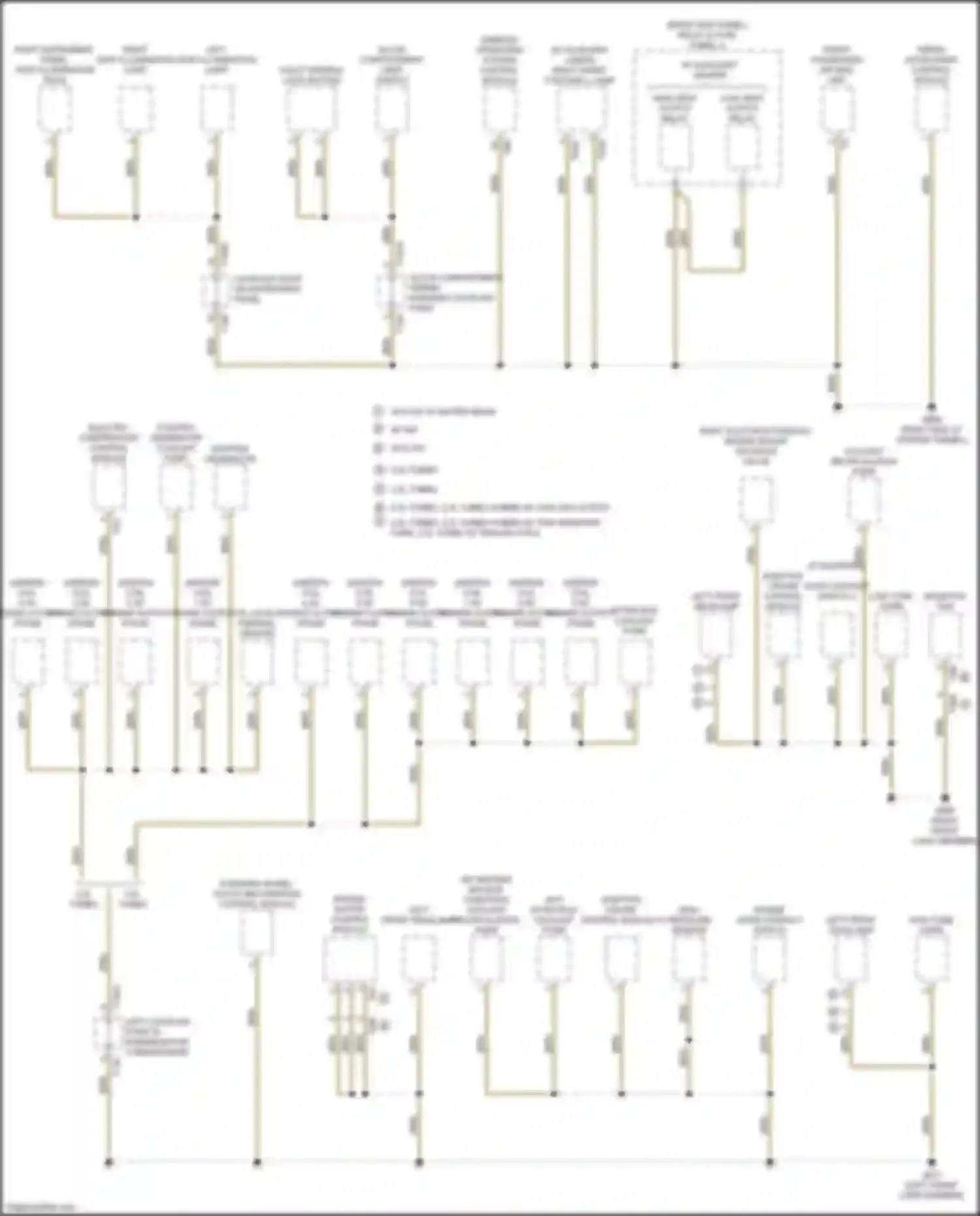 S4 Audi B9 facelift (2019-2024): Ground distribution circuit (1 of 7)