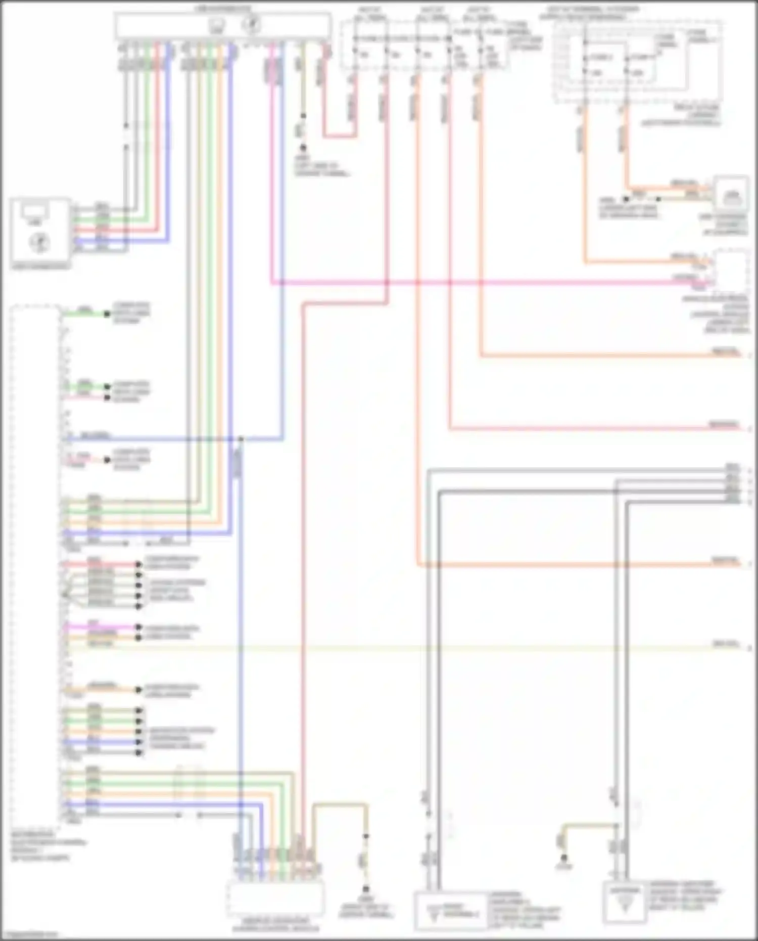 S4 Audi B9 facelift (2019-2024): Navigation circuit, w/o amplifier (1 of 3)