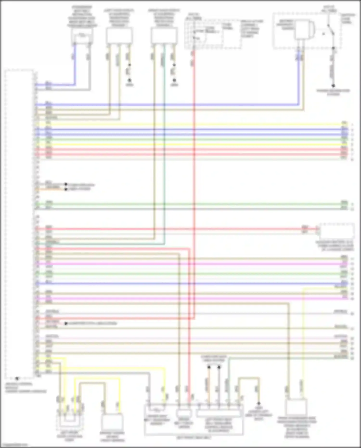S4 Audi B9 facelift (2019-2024): Supplemental restraints circuit (1 of 5)