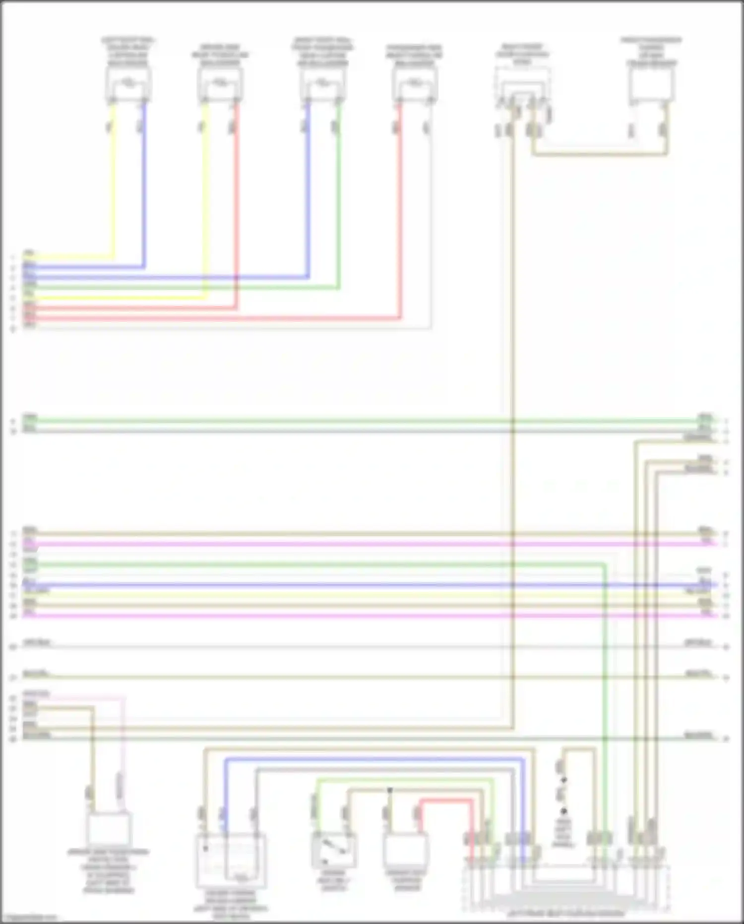 S4 Audi B9 facelift (2019-2024): Supplemental restraints circuit (2 of 5)