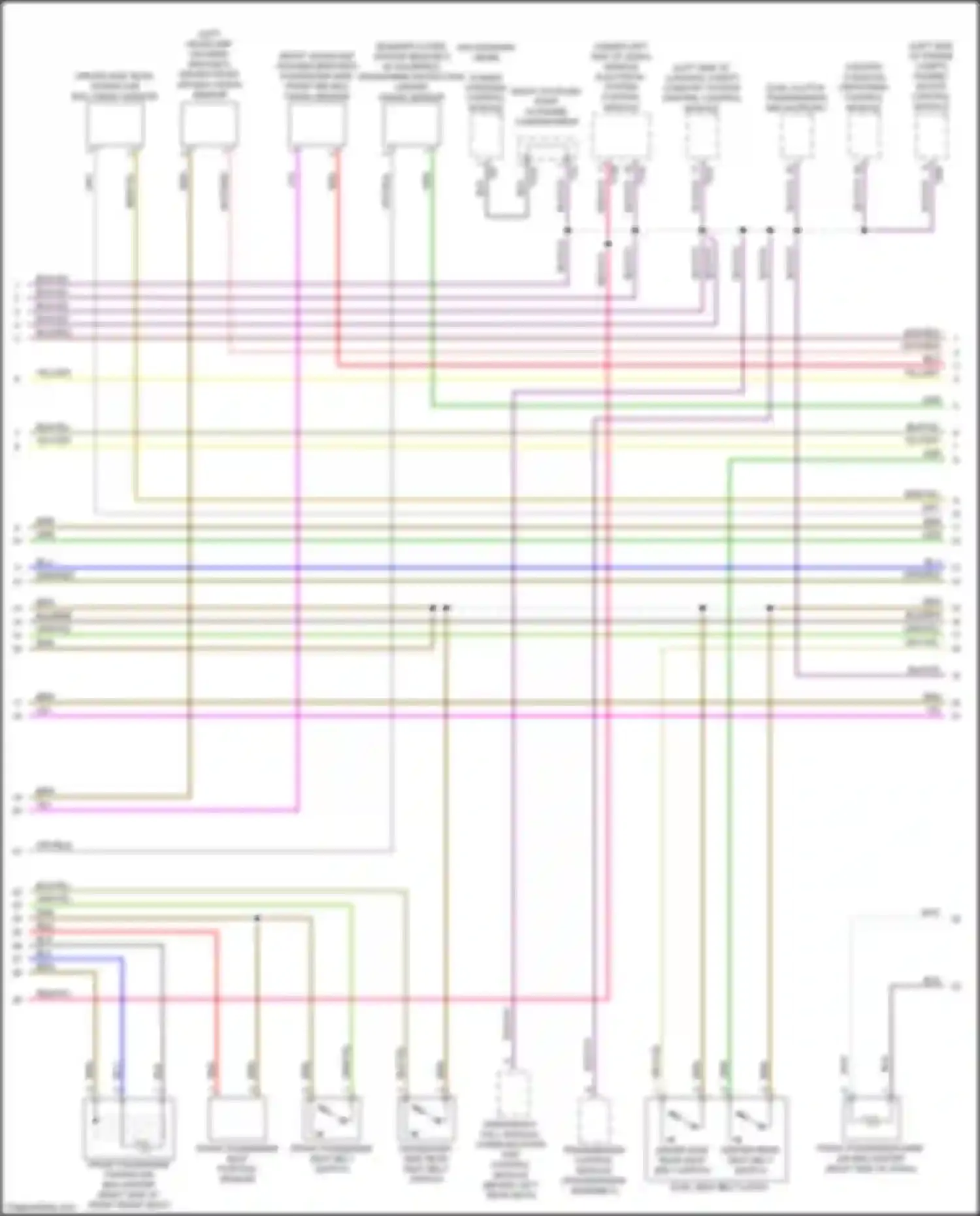 S4 Audi B9 facelift (2019-2024): Supplemental restraints circuit (4 of 5)