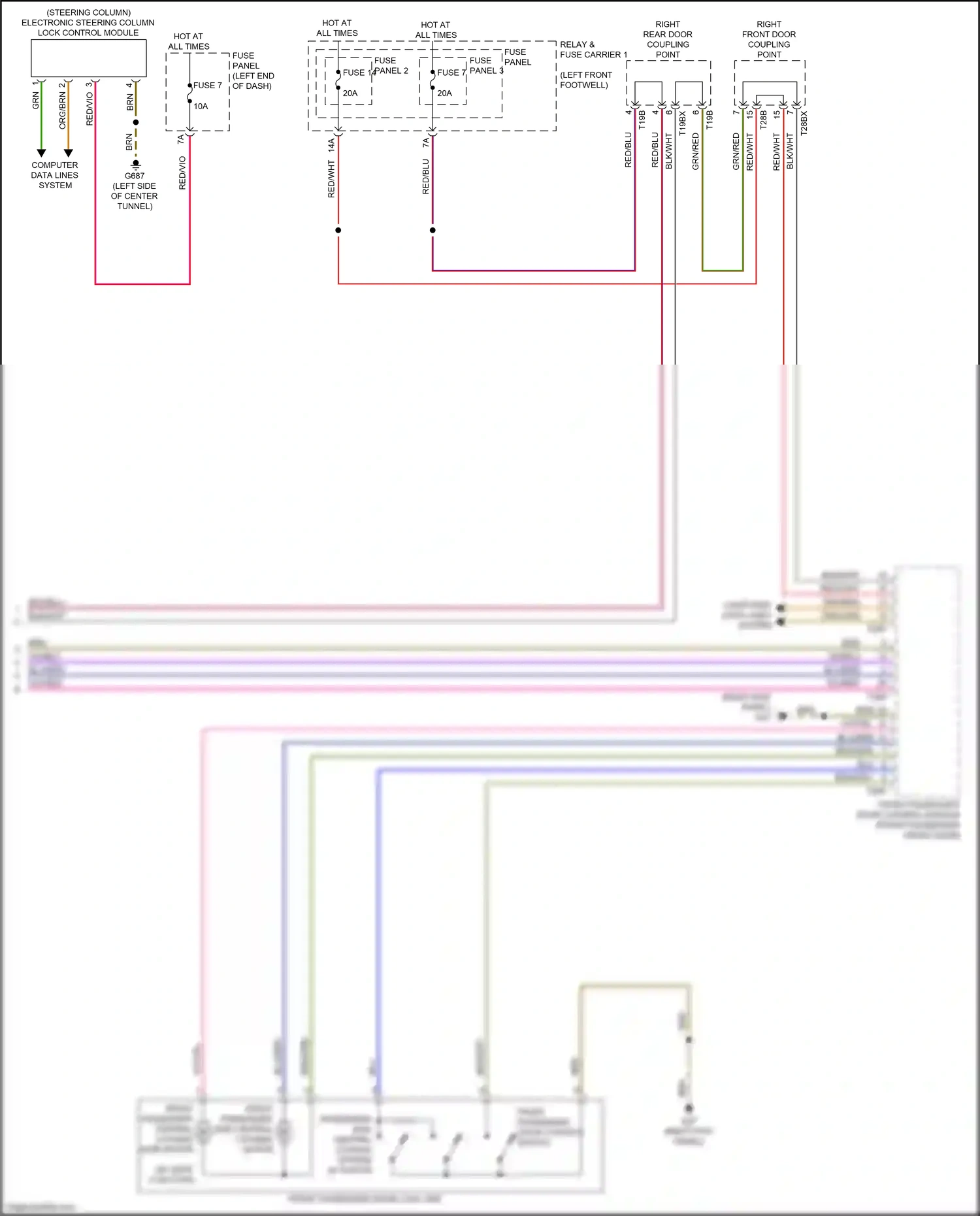 Wiring diagram computer data lines system for Audi S4 B9 facelift (2019-2024) (65 of 122)
