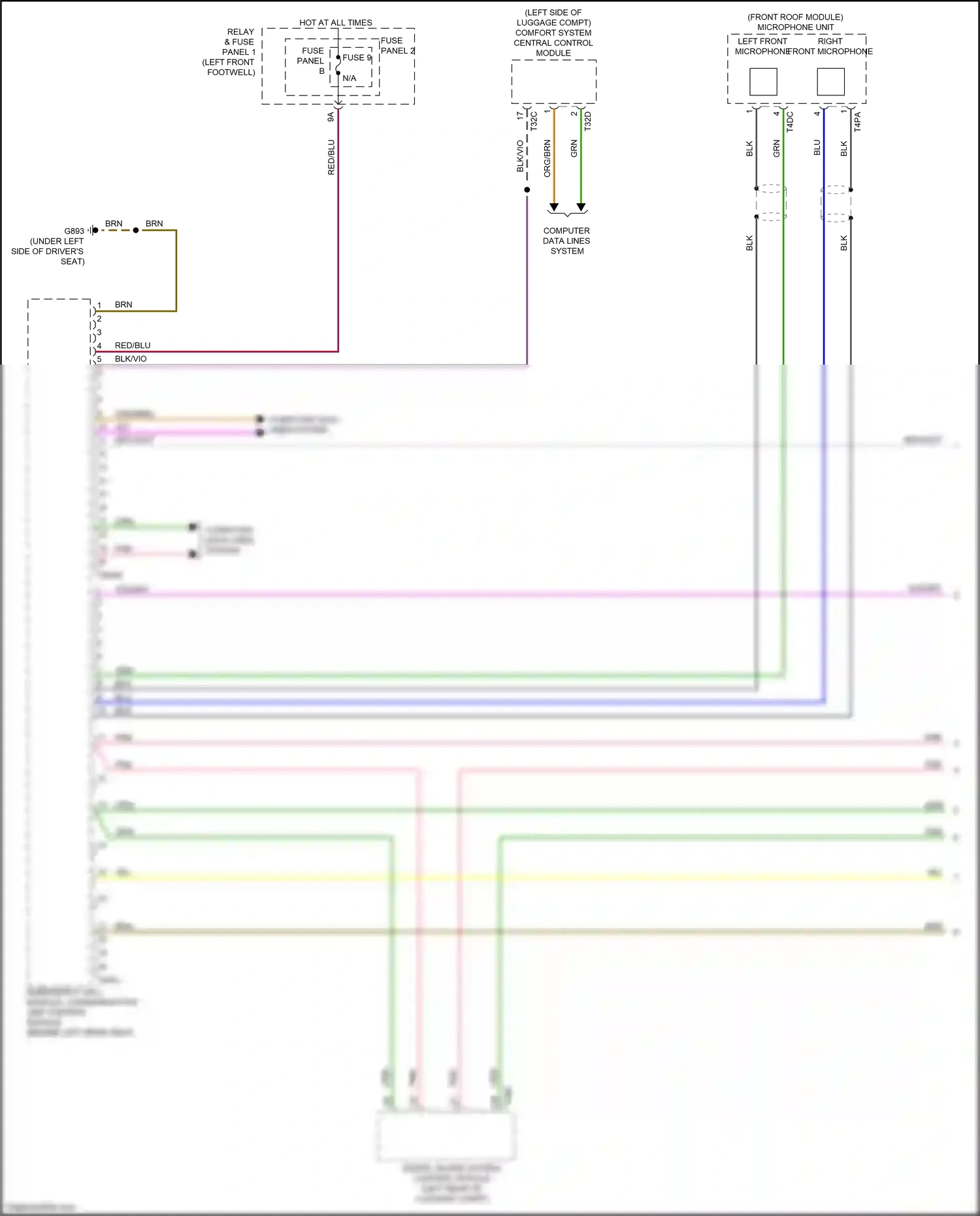 Wiring diagram digital sound system control module for Audi S4 B9 facelift (2019-2024) (2 of 4)