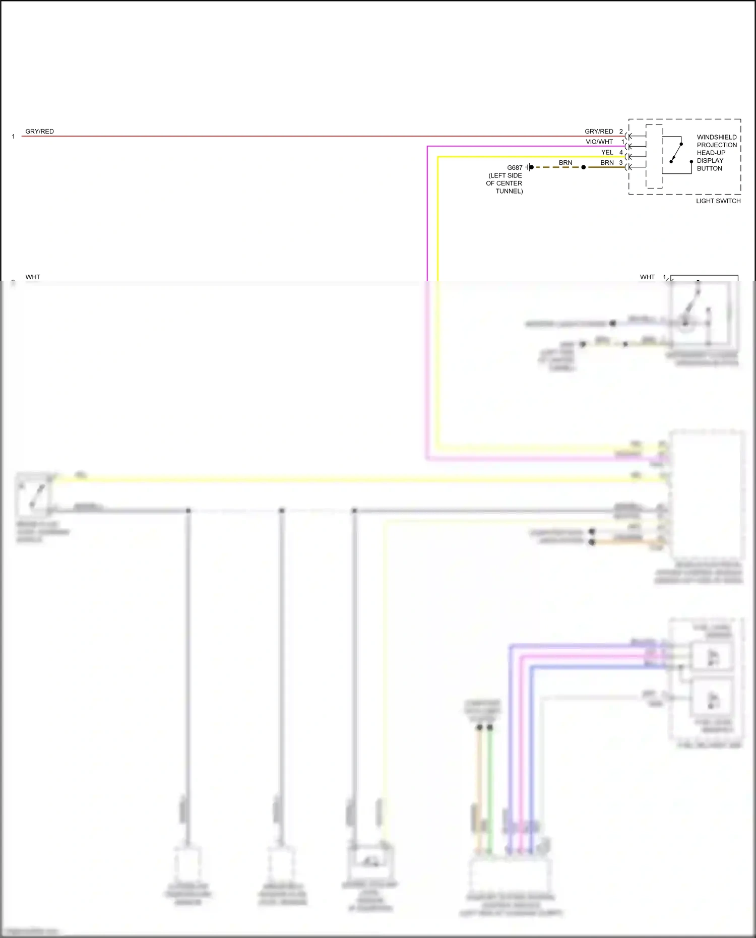 Wiring diagram fuel level sensor 2 for Audi S4 B9 facelift (2019-2024) (2 of 3)