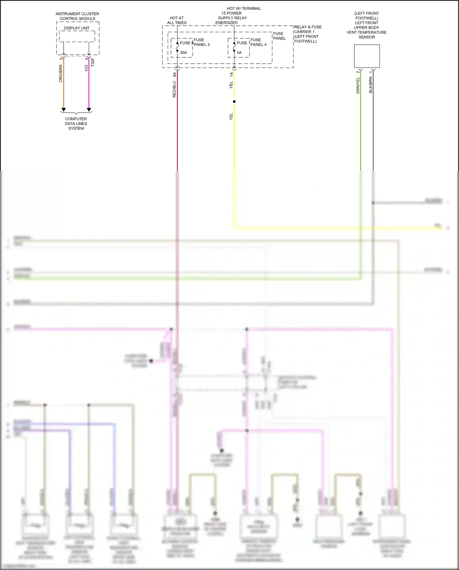 Wiring diagram fuse 1 for Audi S4 B9 facelift (2019-2024) (3 of 20)