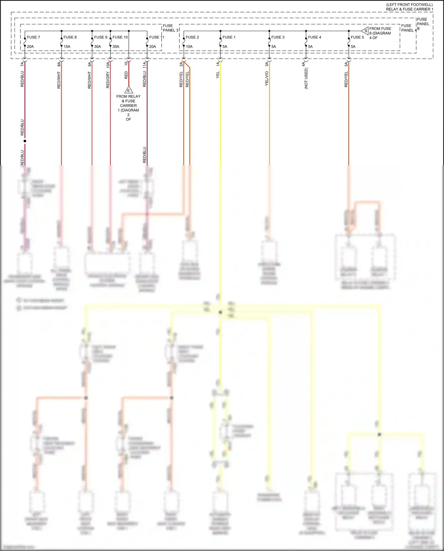 Wiring diagram fuse 8 for Audi S4 B9 facelift (2019-2024) (10 of 17)