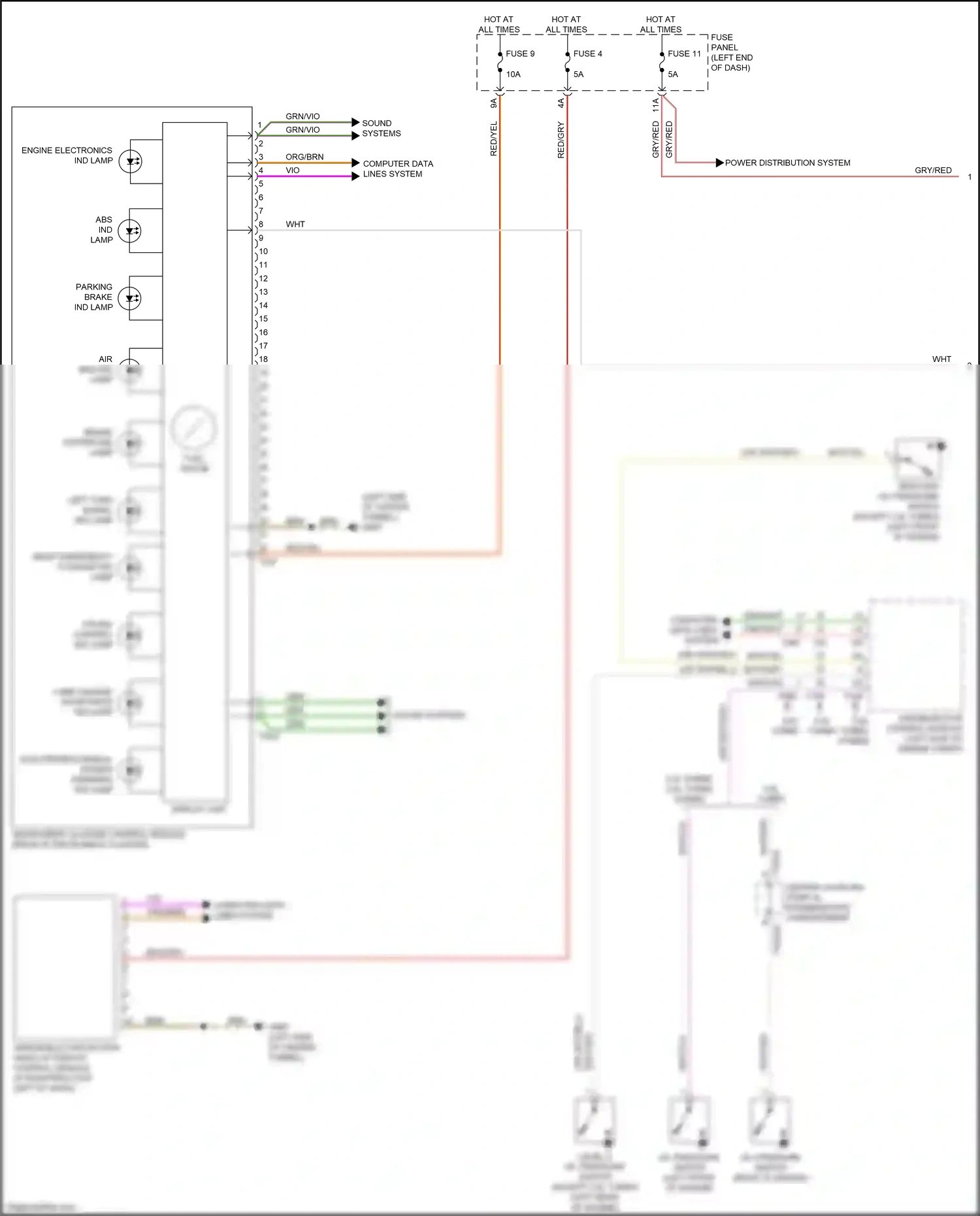 Wiring diagram fuse 9 for Audi S4 B9 facelift (2019-2024) (9 of 21)