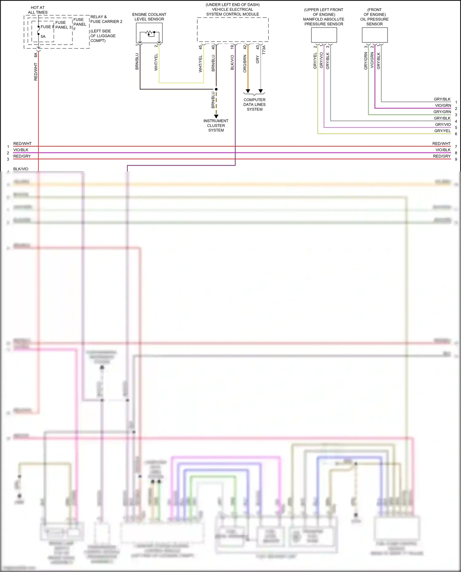 Wiring diagram fuse panel 3 for Audi S4 B9 facelift (2019-2024) (47 of 47)