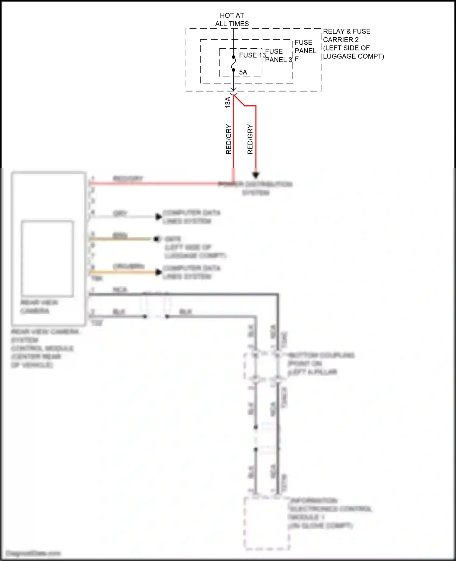 Wiring diagram fuse panel 3 for Audi S4 B9 facelift (2019-2024) (8 of 47)