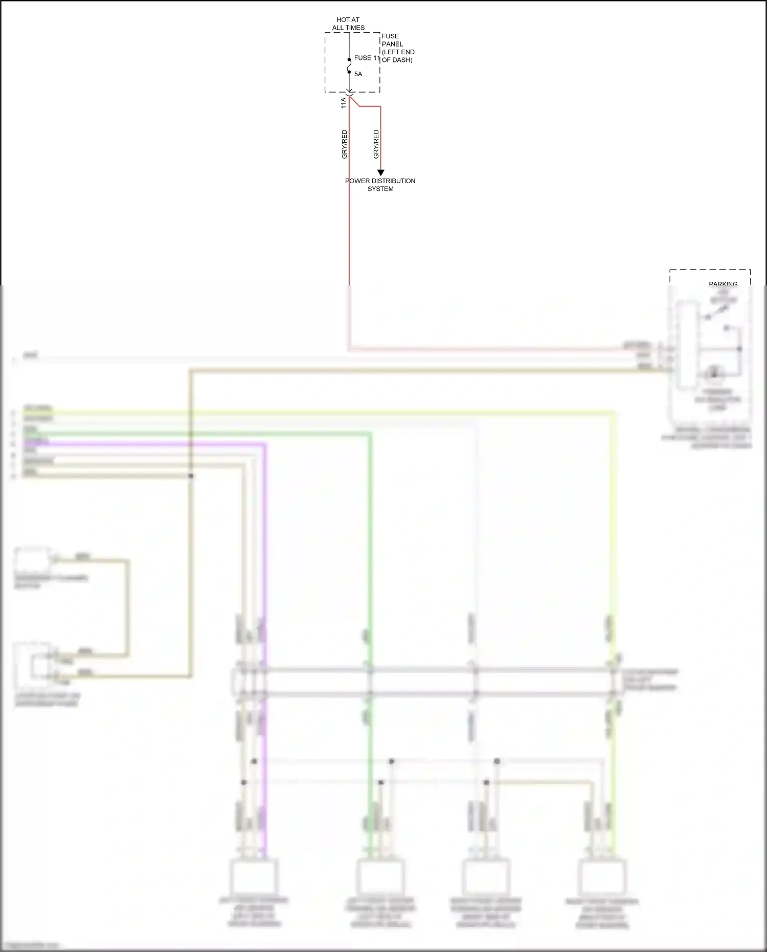 Wiring diagram fuse panel c for Audi S4 B9 facelift (2019-2024) (8 of 32)