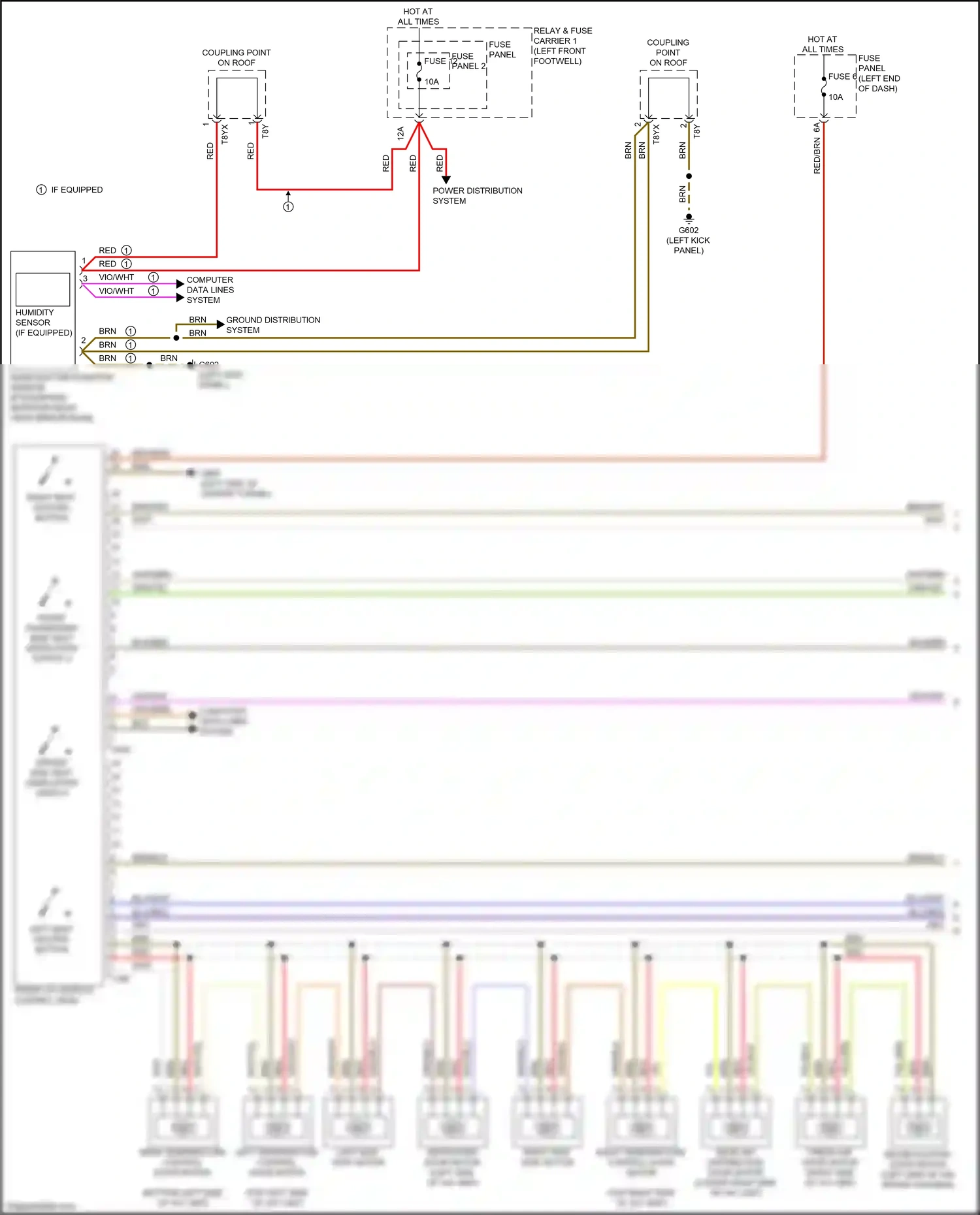 Wiring diagram humidity sensor for Audi S4 B9 facelift (2019-2024) (2 of 8)