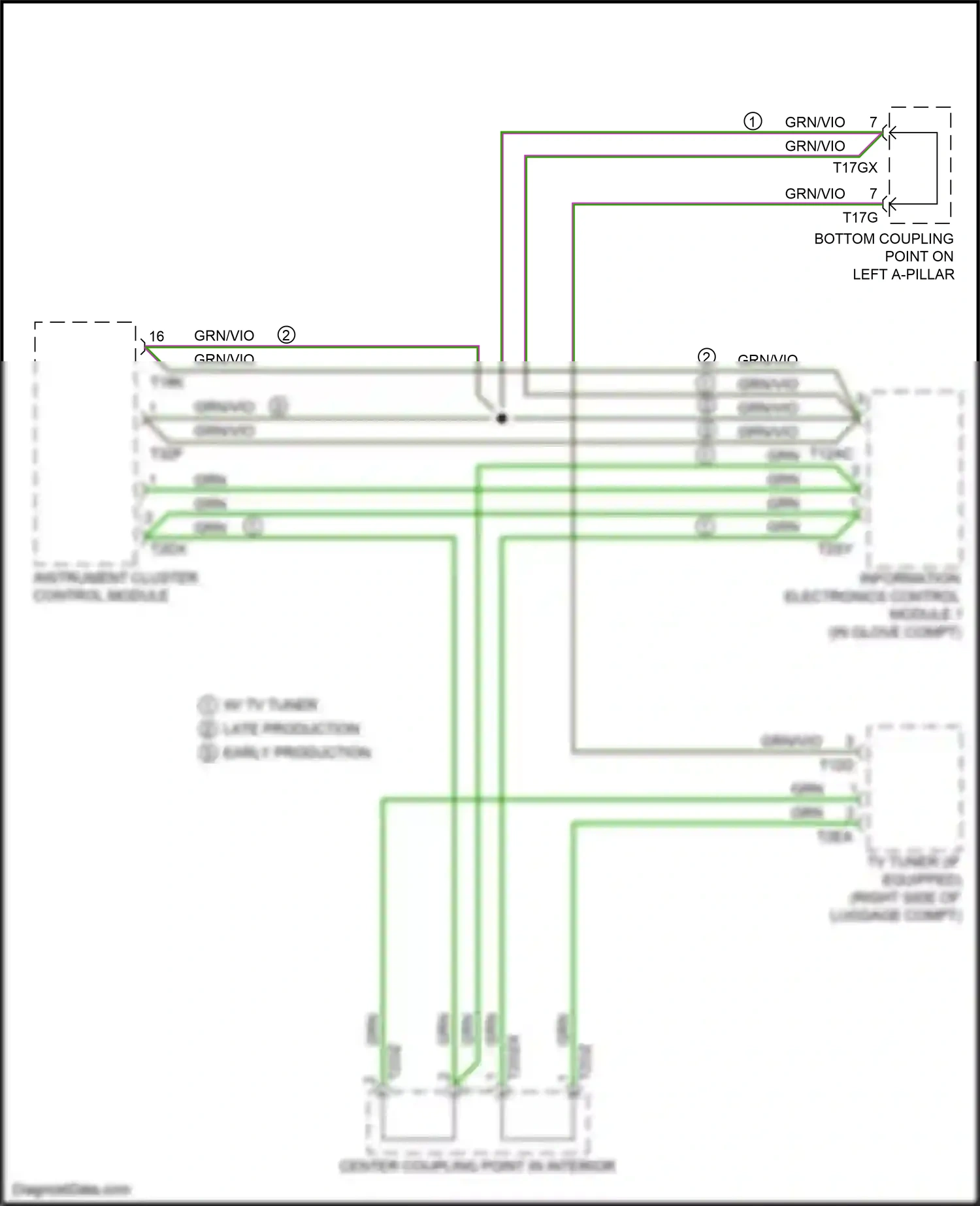 Wiring diagram instrument cluster control module for Audi S4 B9 facelift (2019-2024) (17 of 23)