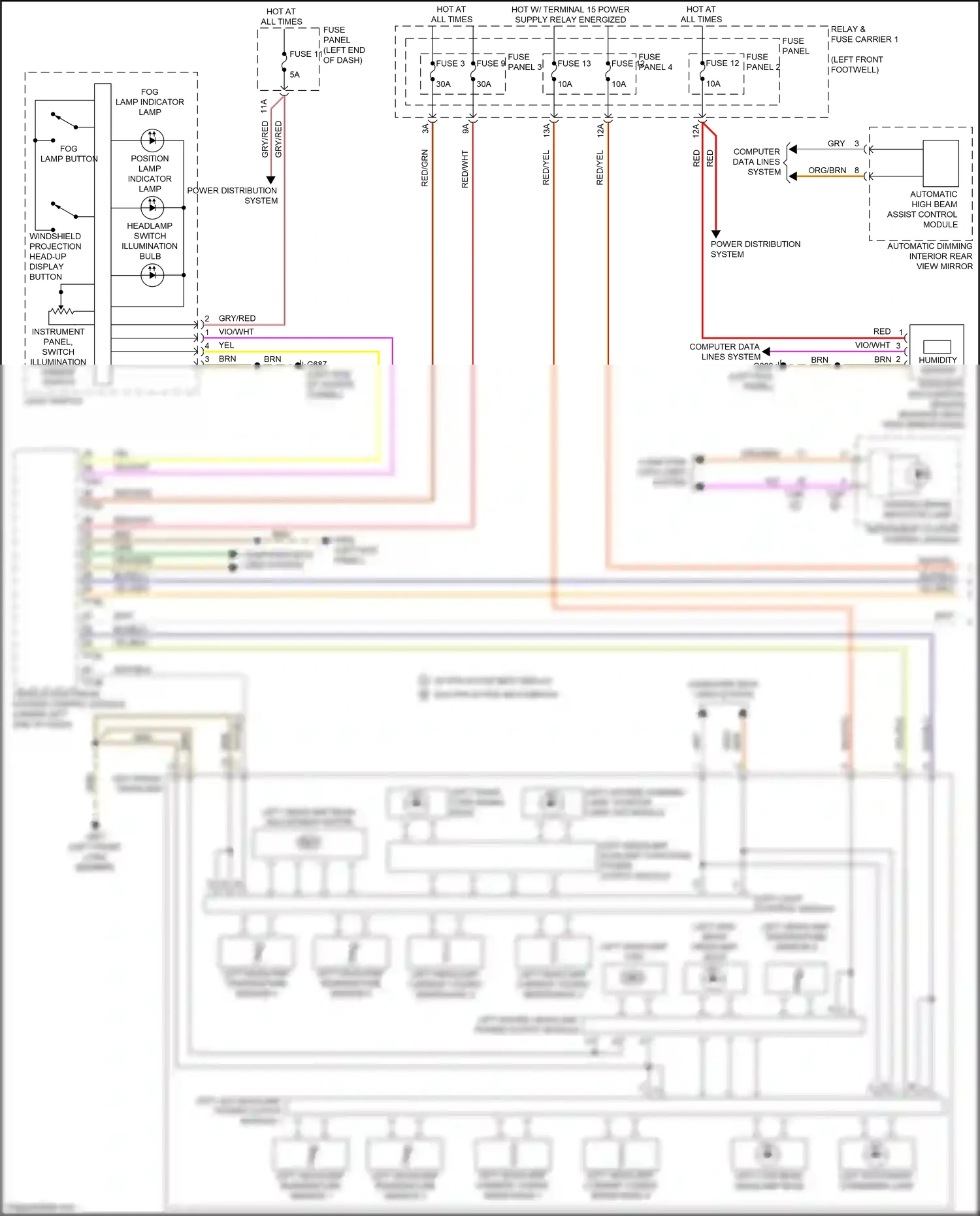 Wiring diagram power distribution system for Audi S4 B9 facelift (2019-2024) (18 of 24)