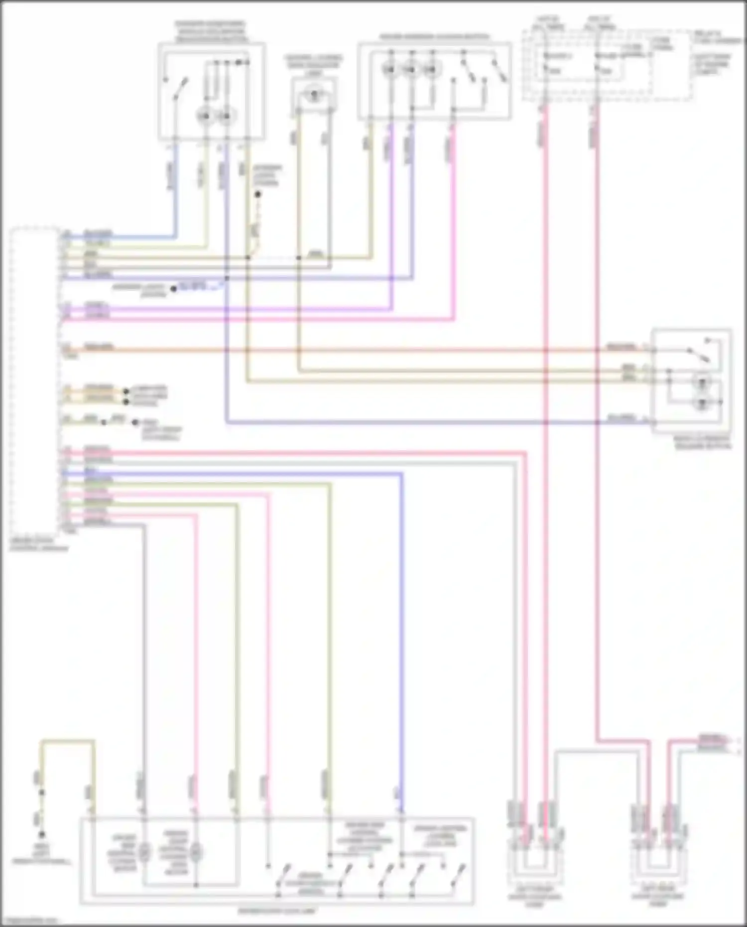 S4 Audi B9 (2016-2019): Forced entry circuit (1 of 6)