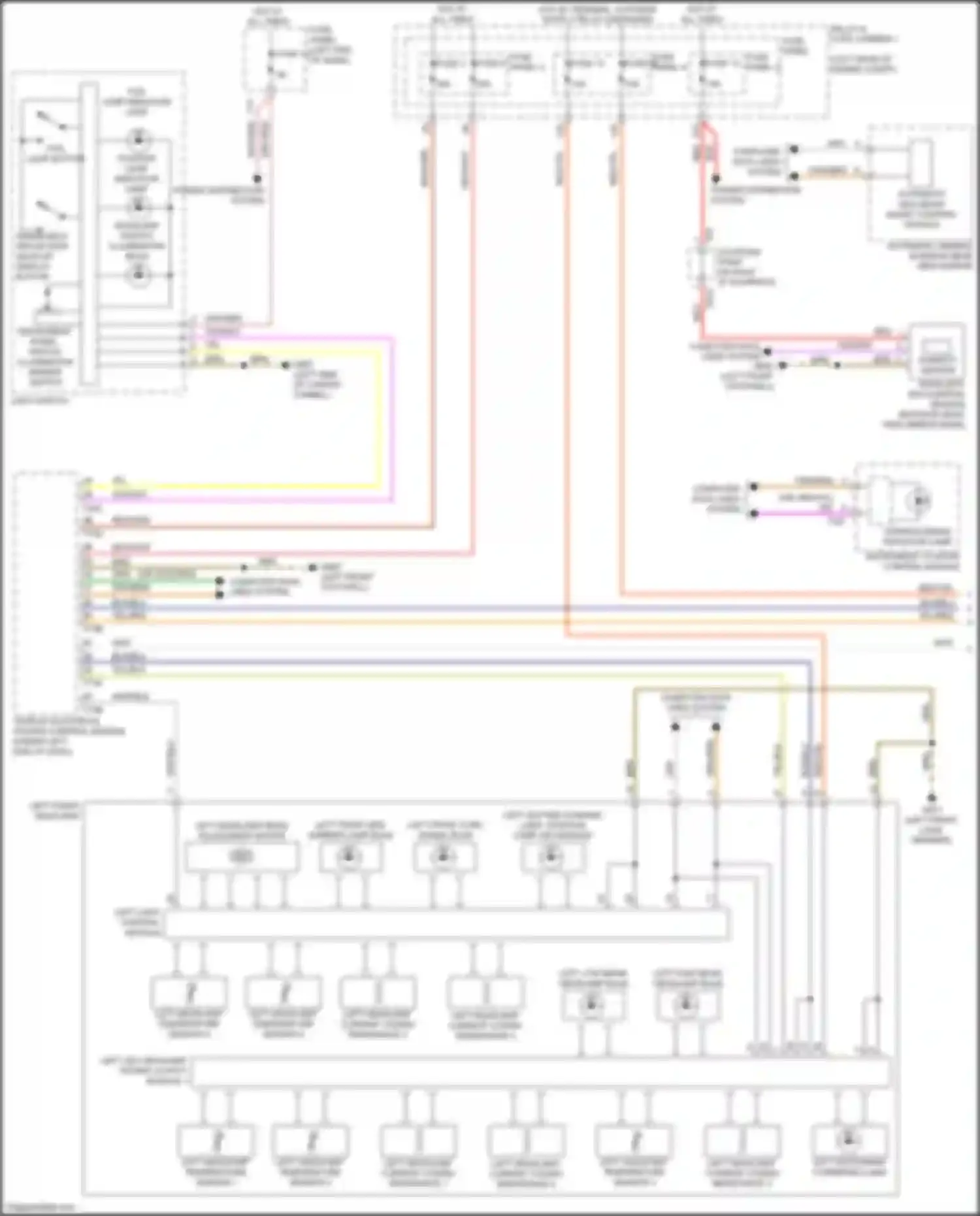 S4 Audi B9 (2016-2019): Headlights circuit, w/o hid & matrix beam (1 of 2)