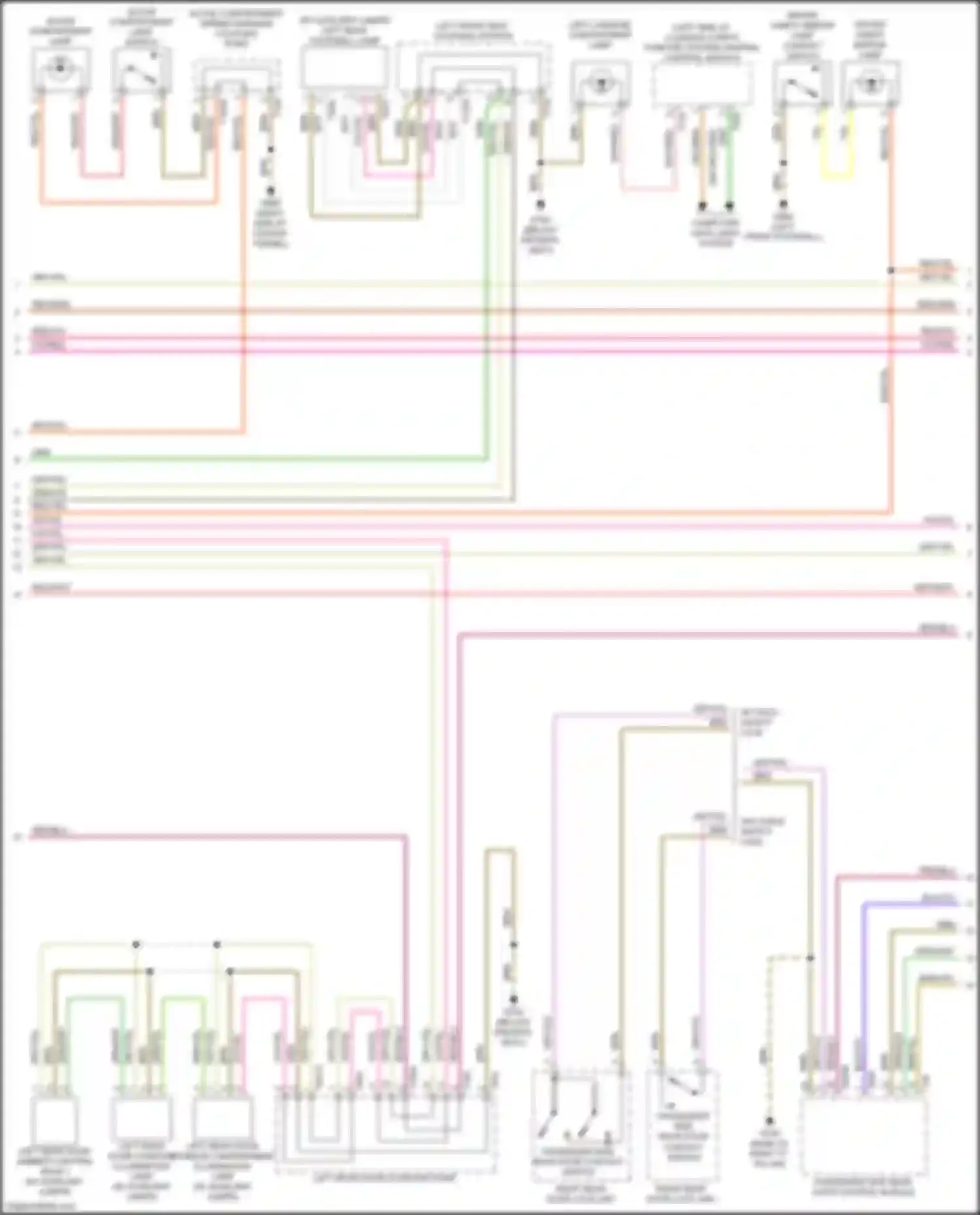 S4 Audi B9 (2016-2019): Courtesy lamps circuit (4 of 5)