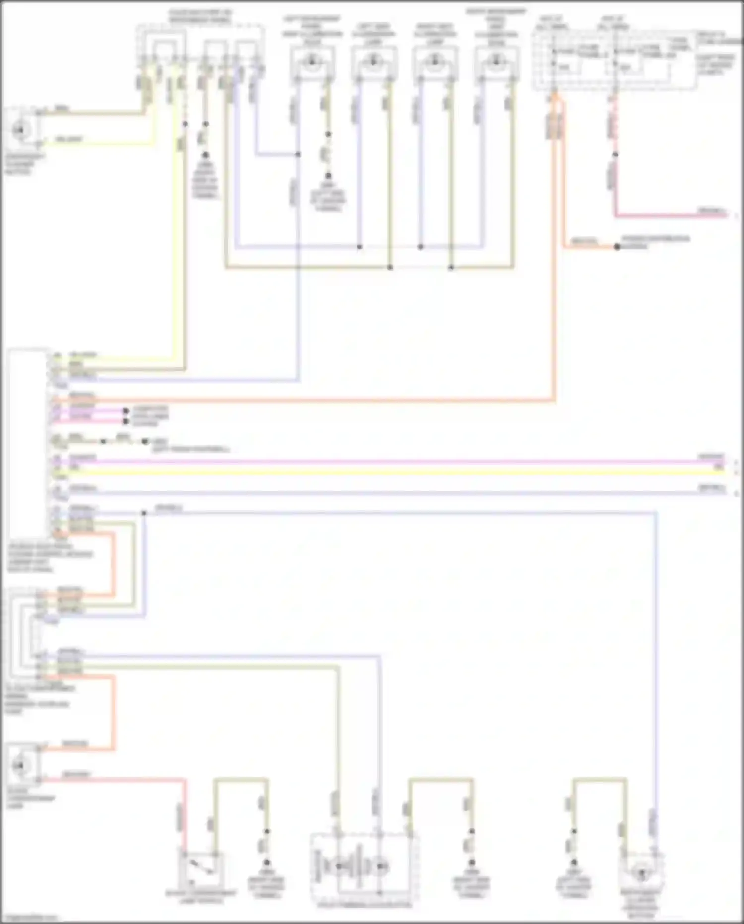 S4 Audi B9 (2016-2019): Instrument illumination circuit (1 of 4)