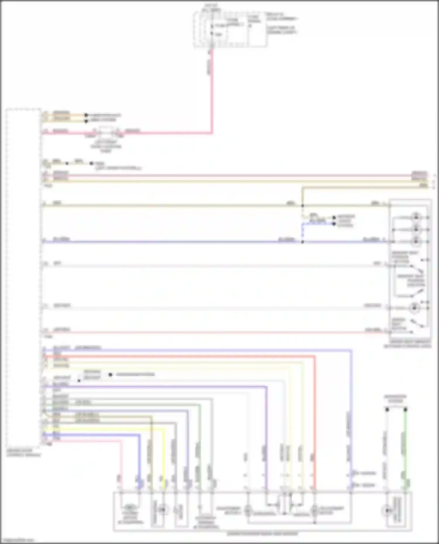 S4 Audi B9 (2016-2019): Memory mirrors circuit (1 of 2)