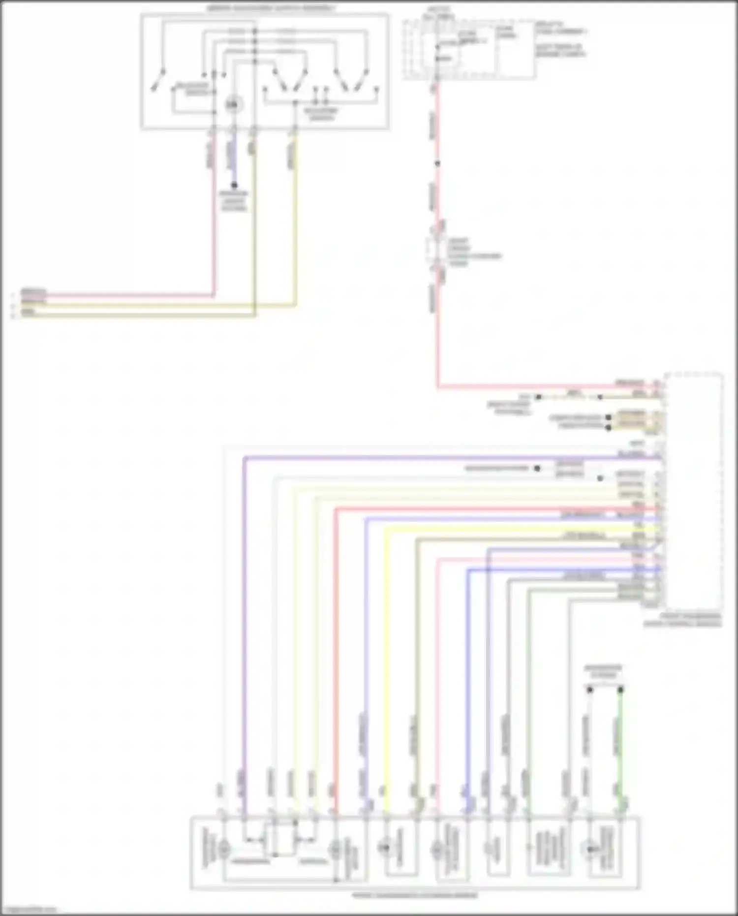 S4 Audi B9 (2016-2019): Memory mirrors circuit (2 of 2)
