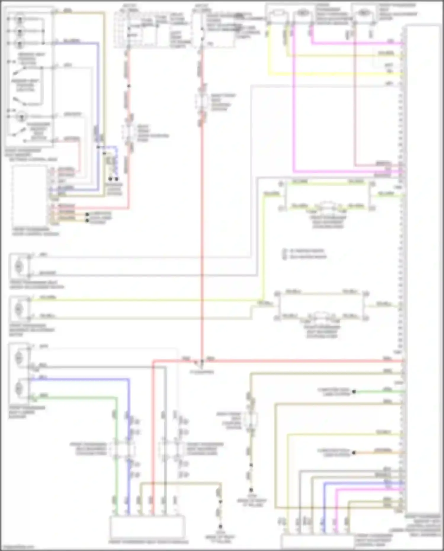 S4 Audi B9 (2016-2019): Memory seat circuit (2 of 2)