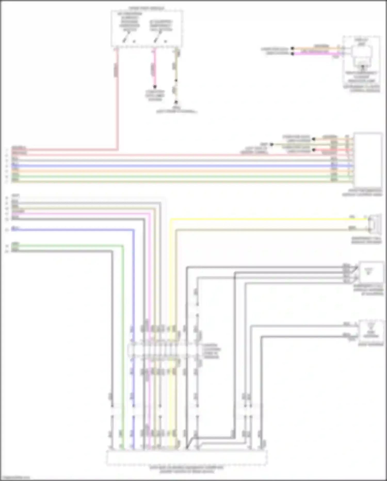 S4 Audi B9 (2016-2019): Emergency call circuit (2 of 2)