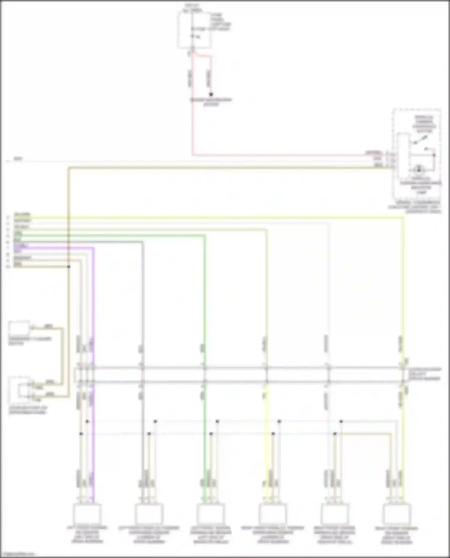 S4 Audi B9 (2016-2019): Parking assistant circuit, w/ parallel parking (2 of 2)