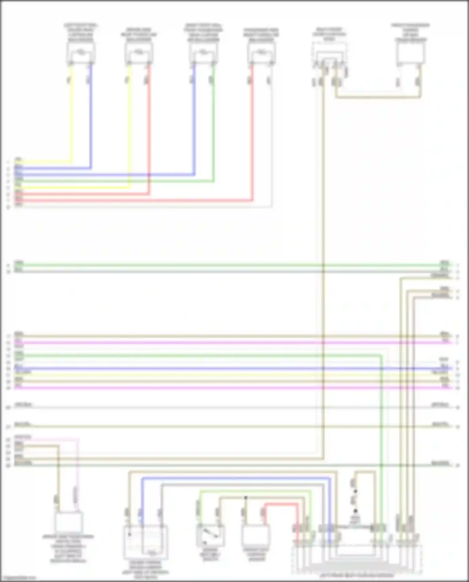 S4 Audi B9 (2016-2019): Supplemental restraints circuit (2 of 5)