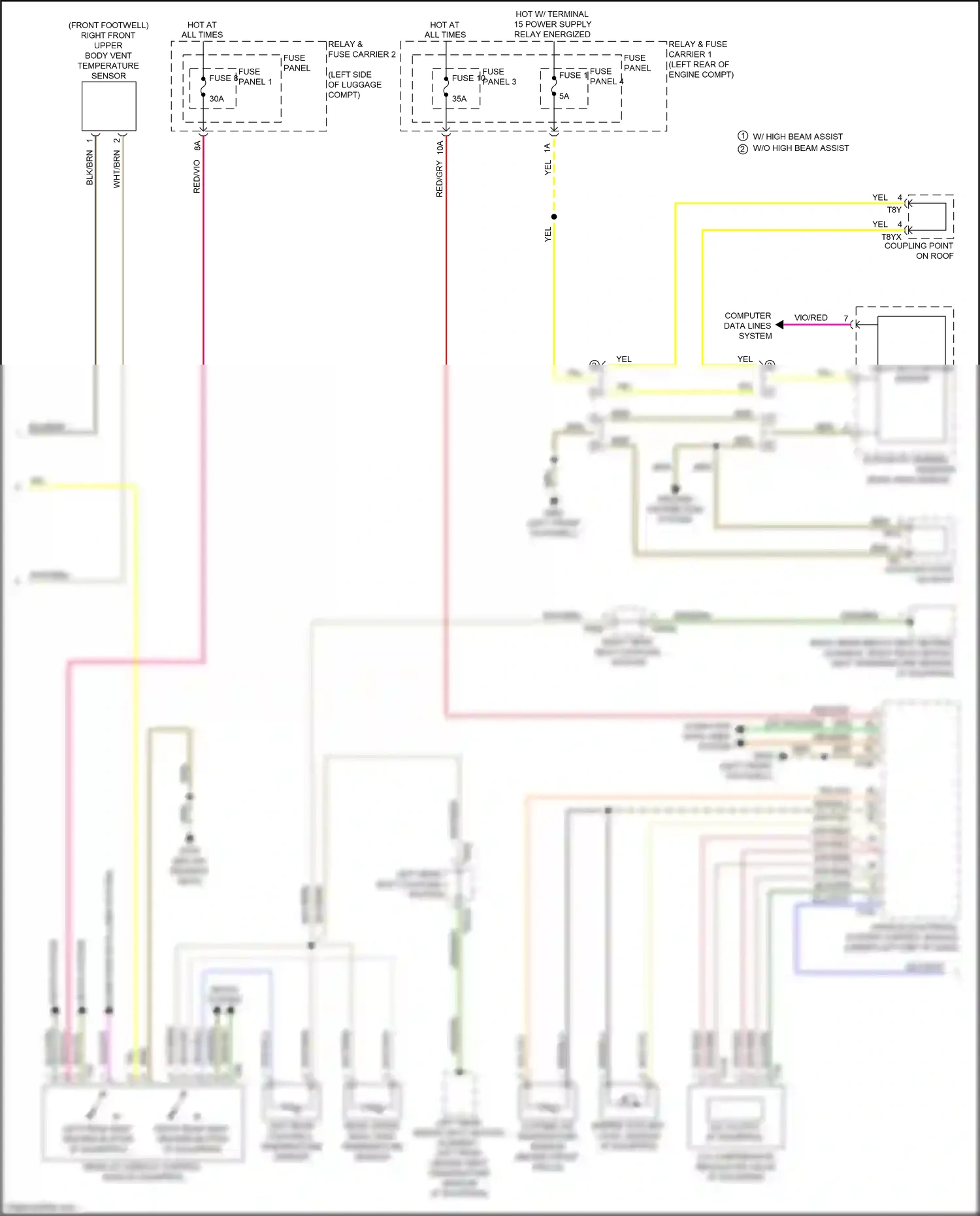 Wiring diagram blu/wht for Audi S4 B9 (2016-2019) (6 of 29)