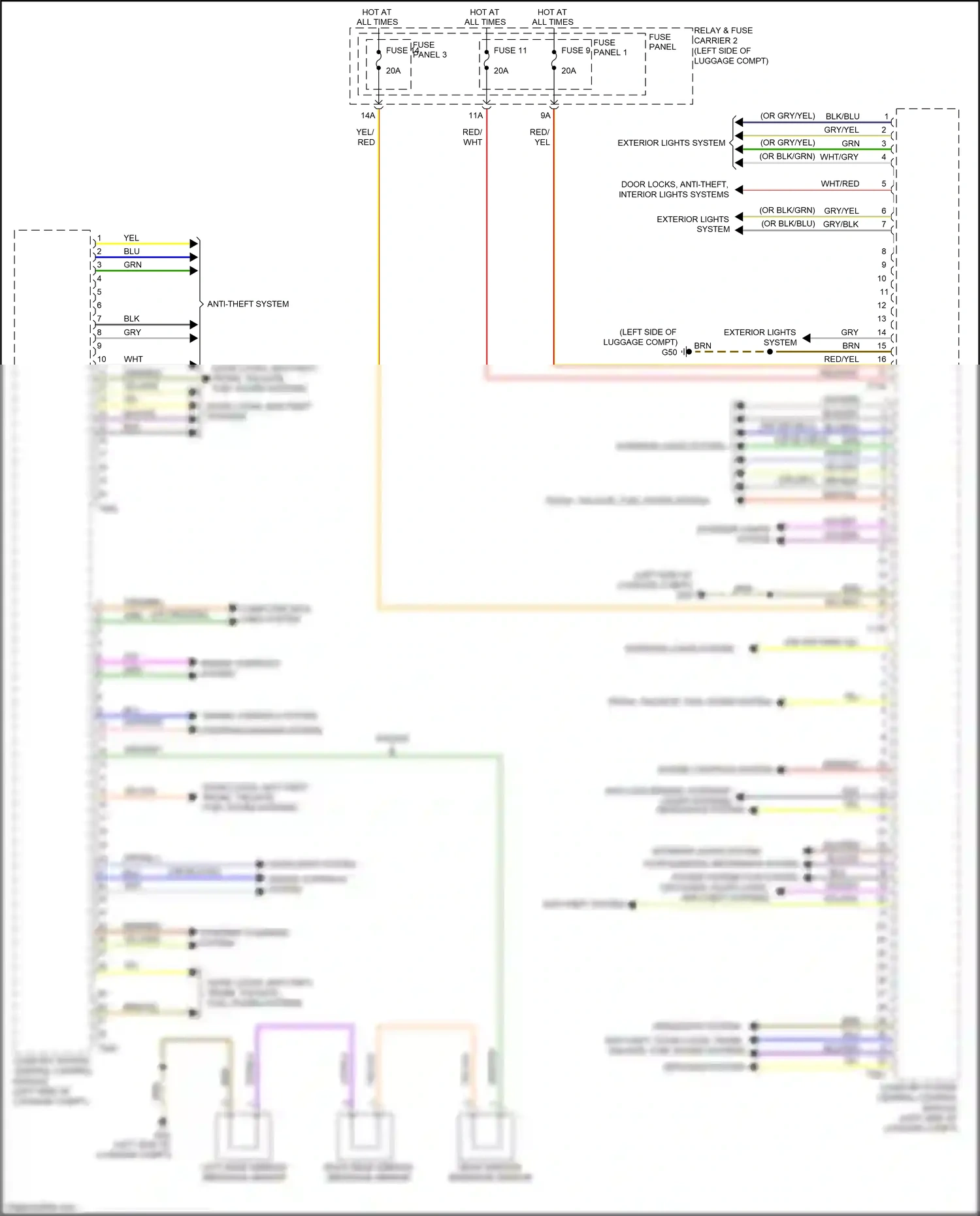 Wiring diagram brn for Audi S4 B9 (2016-2019) (92 of 145)