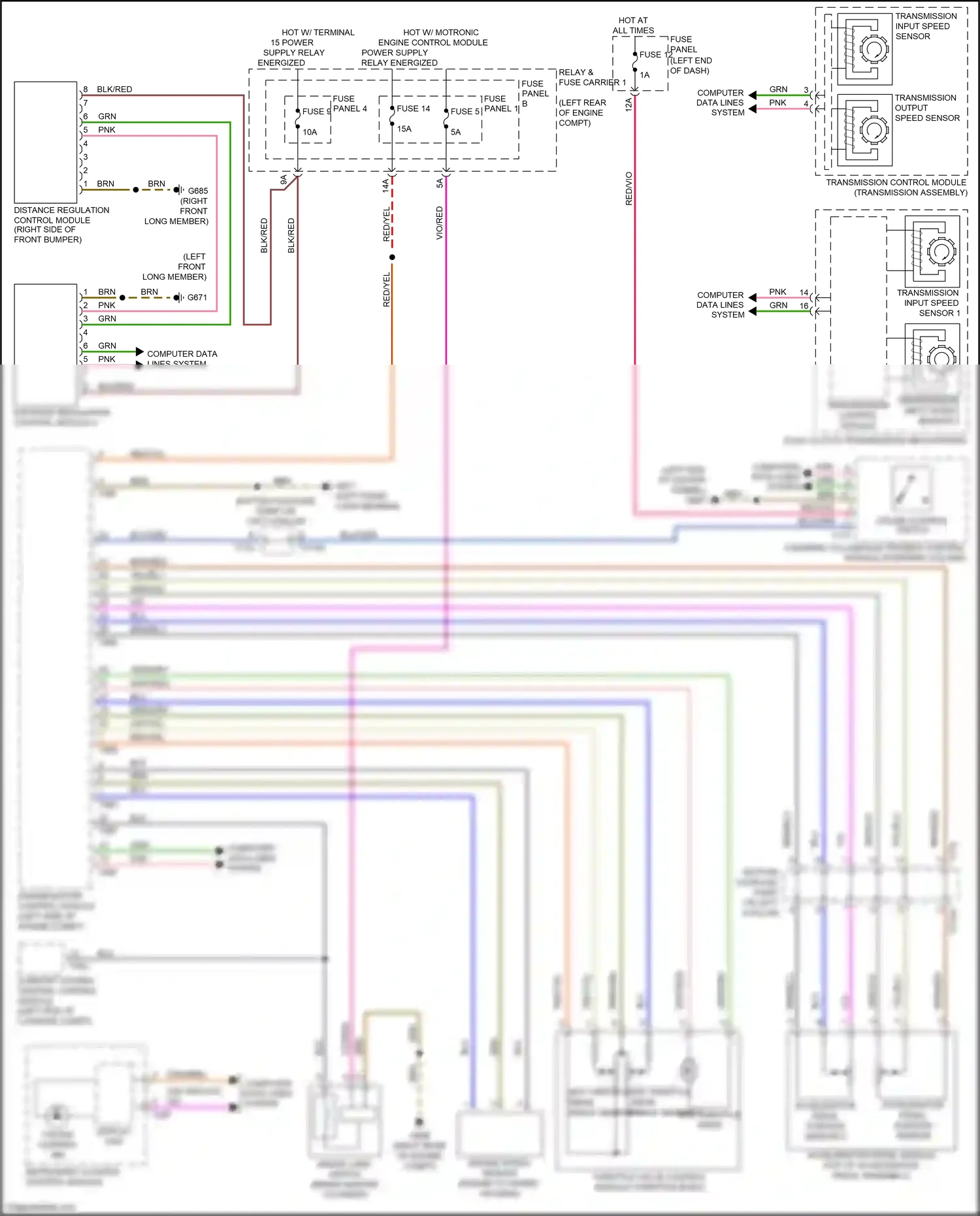 Wiring diagram brn/blu for Audi S4 B9 (2016-2019) (6 of 24)