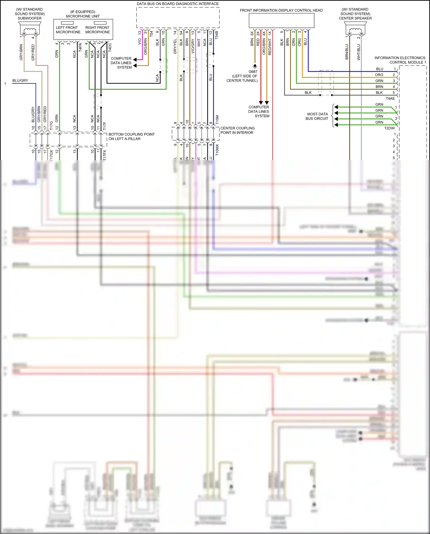 Wiring diagram brn/blu for Audi S4 B9 (2016-2019) (18 of 24)