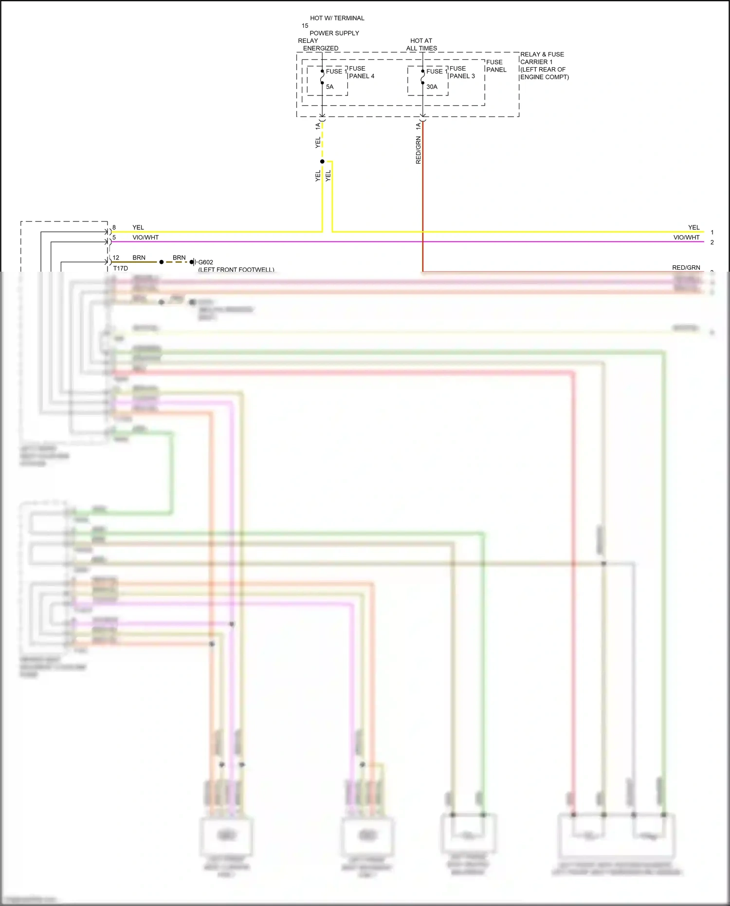 Wiring diagram brn/yel for Audi S4 B9 (2016-2019) (3 of 25)