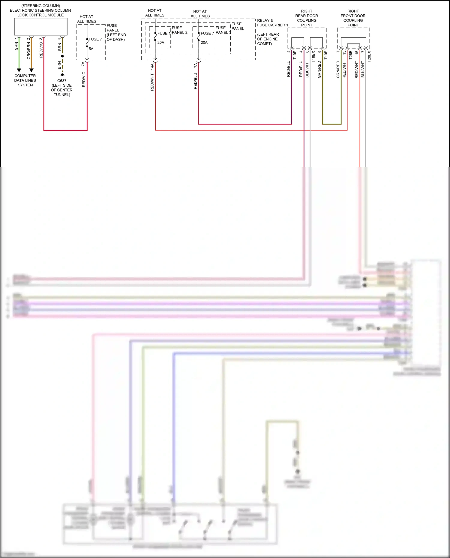 Wiring diagram computer data lines system for Audi S4 B9 (2016-2019) (18 of 112)