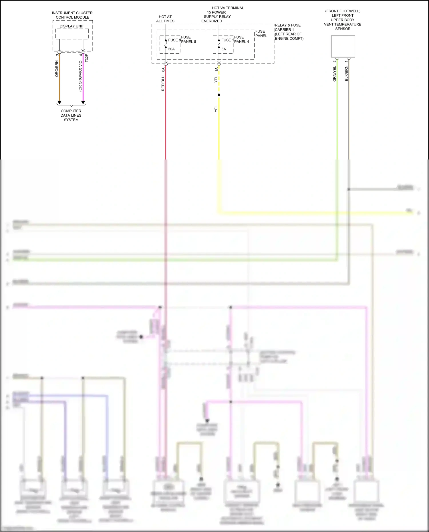 Wiring diagram fuse 1 for Audi S4 B9 (2016-2019) (2 of 19)