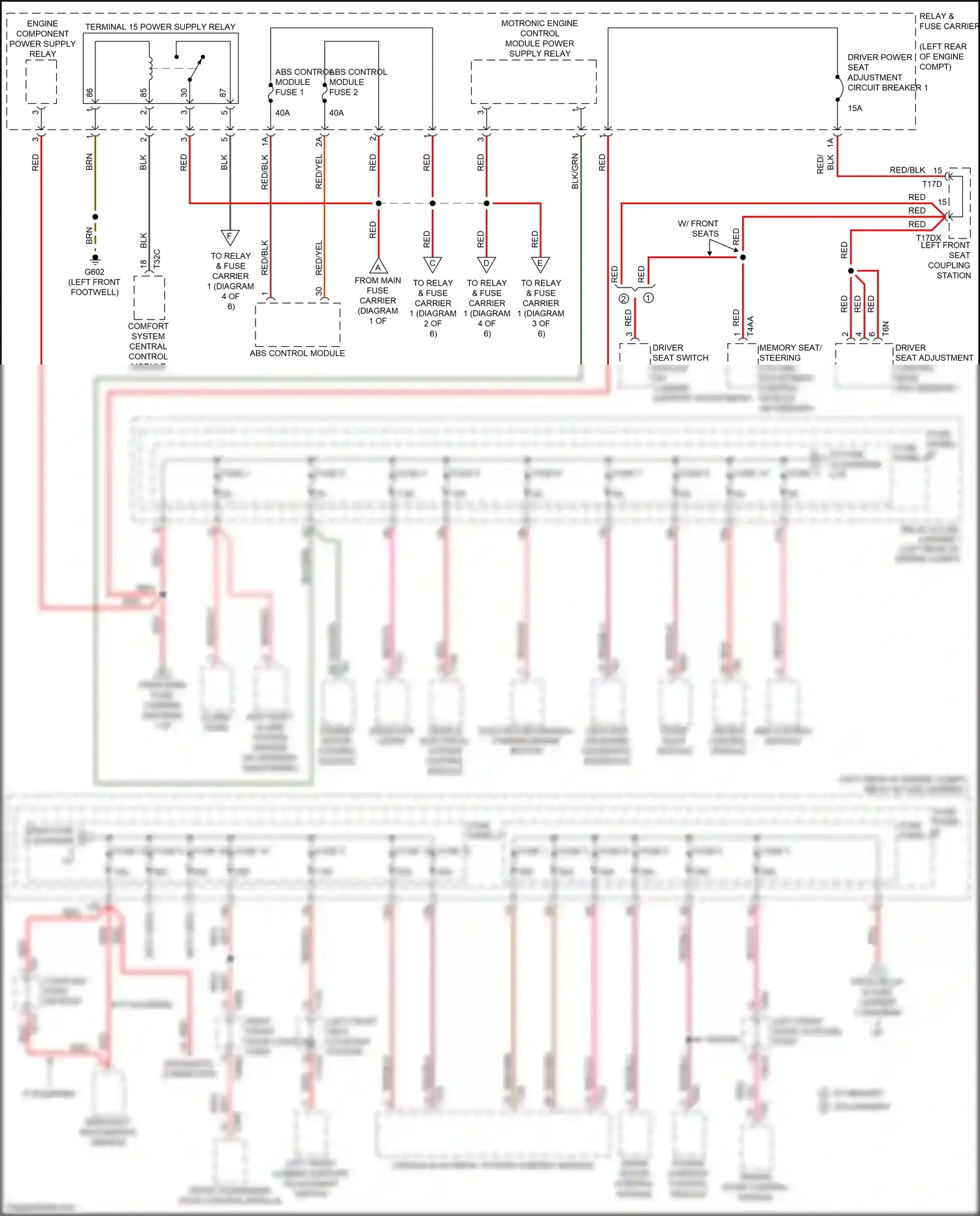 Wiring diagram fuse 16 for Audi S4 B9 (2016-2019) (2 of 7)