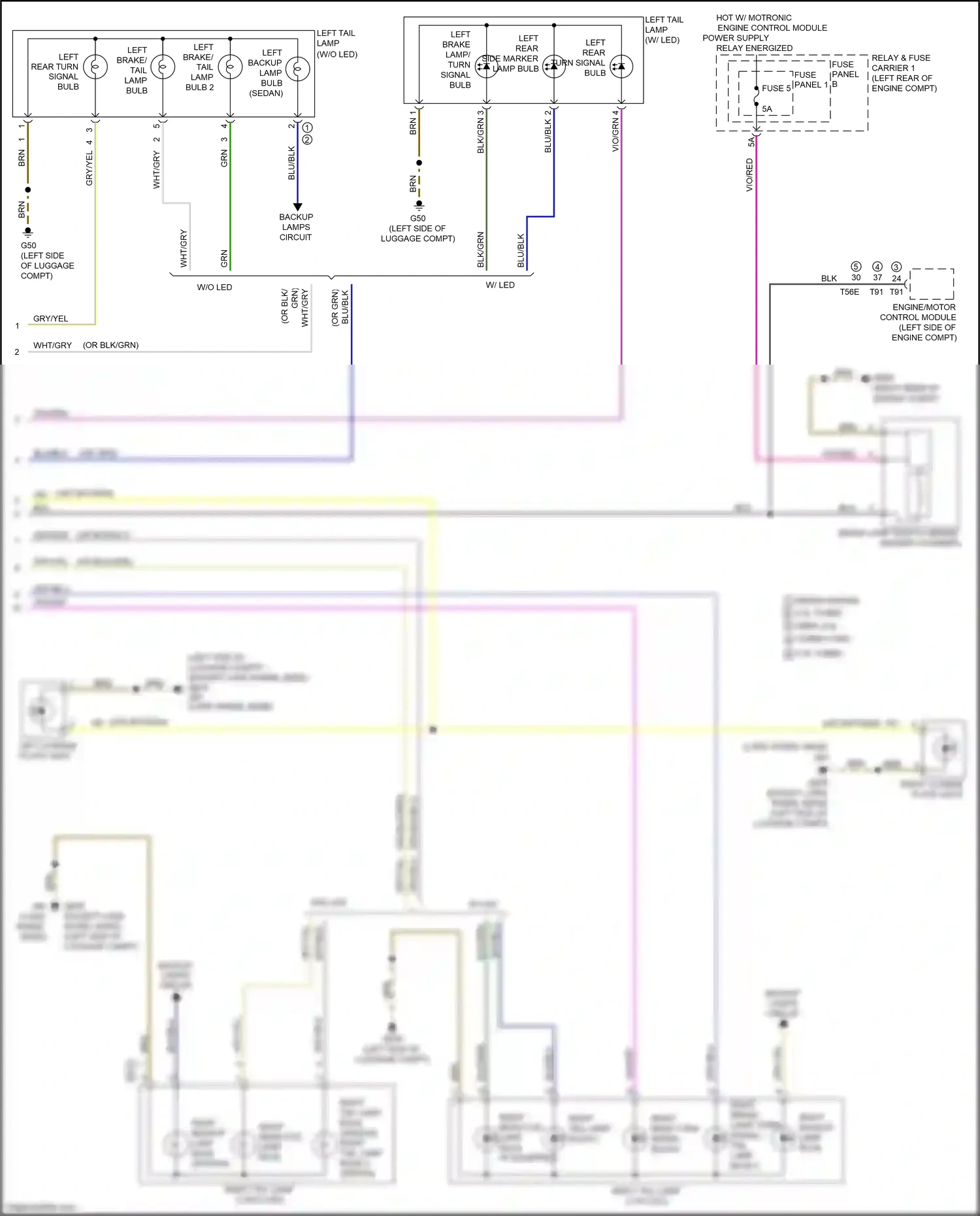 Wiring diagram fuse 5 for Audi S4 B9 (2016-2019) (3 of 28)