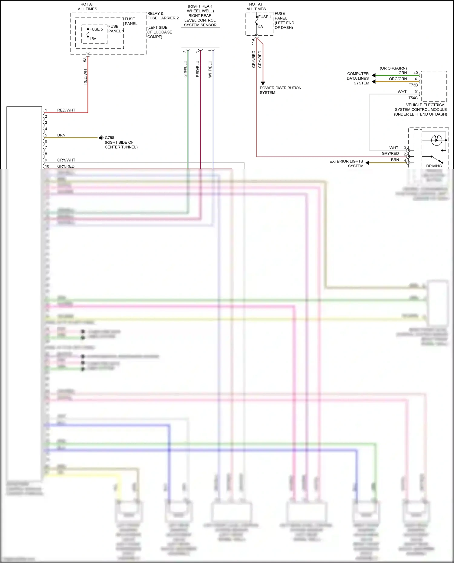 Wiring diagram fuse panel 1 for Audi S4 B9 (2016-2019) (22 of 27)