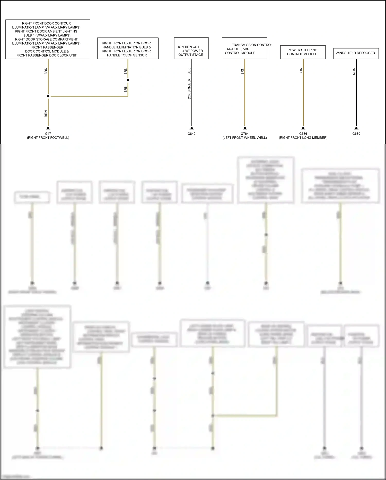 Wiring diagram fuse panel a for Audi S4 B9 (2016-2019) (5 of 7)