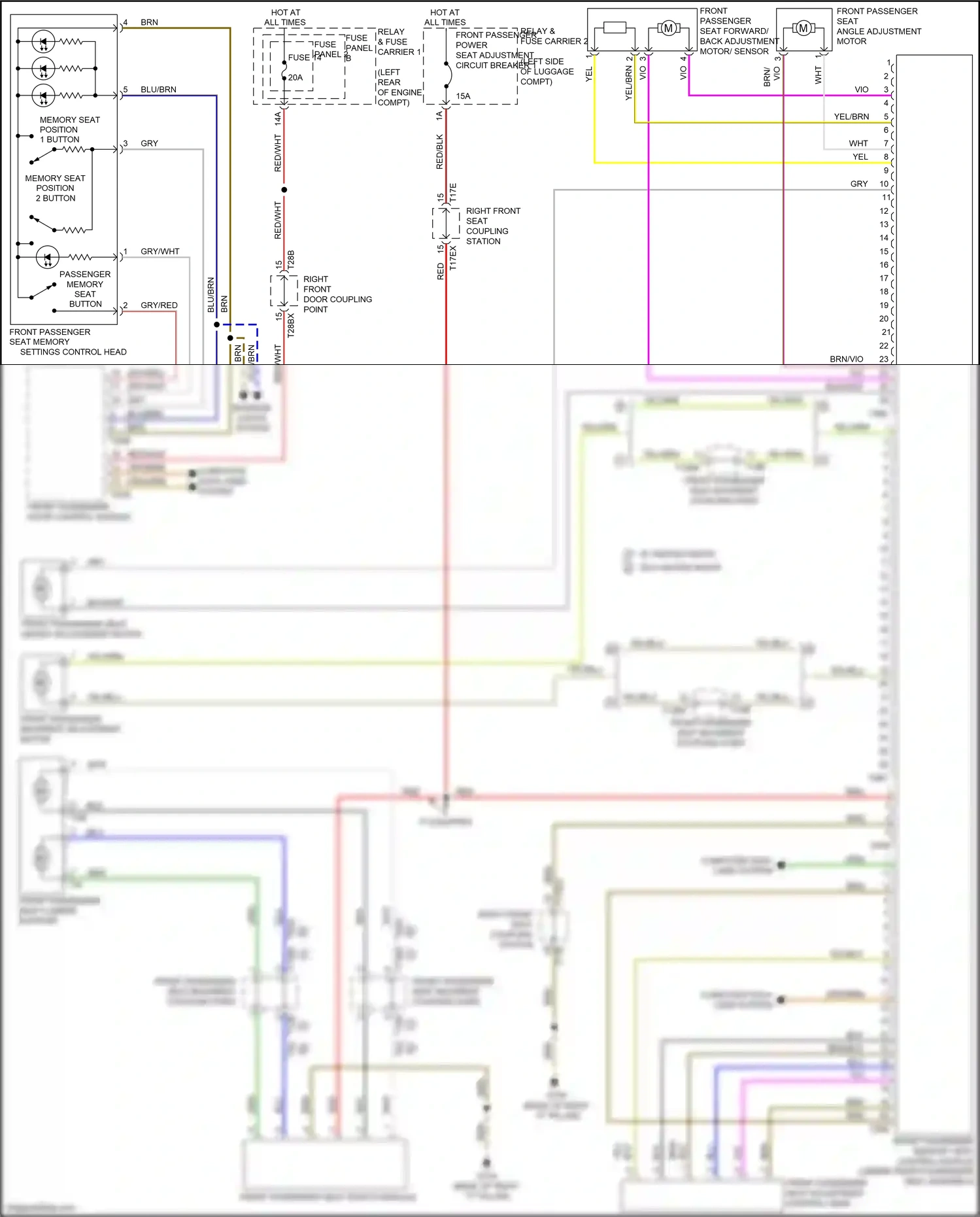 Wiring diagram fuse panel b for Audi S4 B9 (2016-2019) (63 of 66)