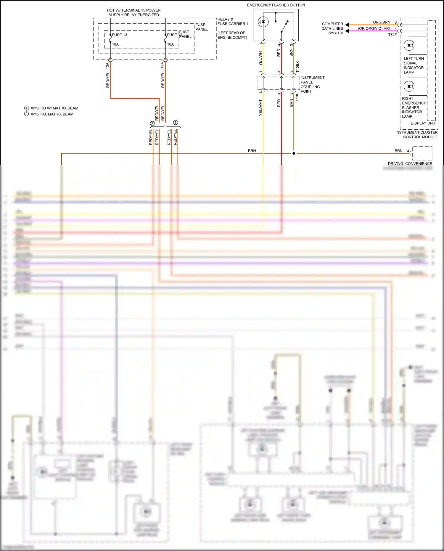 Wiring diagram fuse panel b for Audi S4 B9 (2016-2019) (3 of 66)