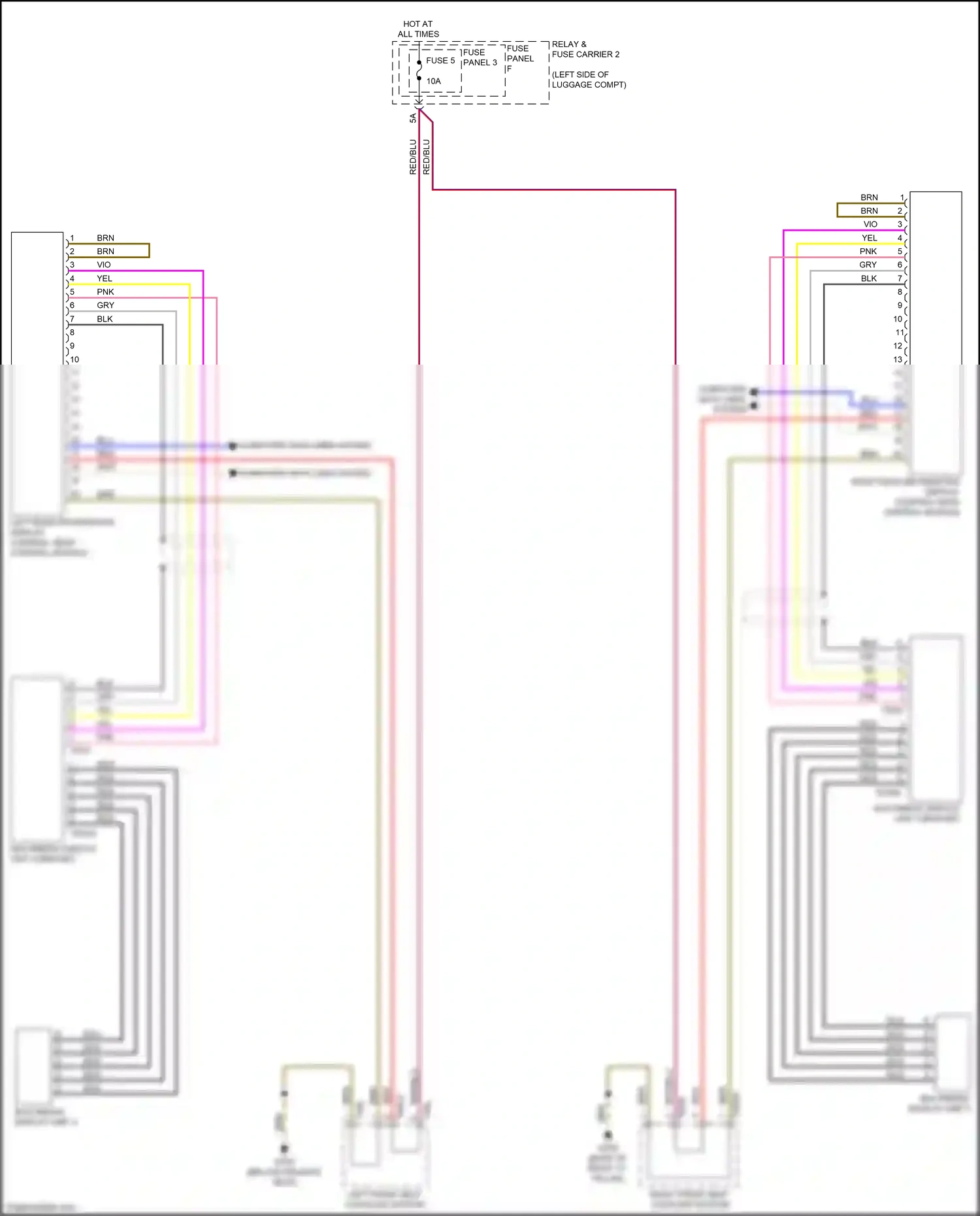 Wiring diagram fuse panel f for Audi S4 B9 (2016-2019) (28 of 34)
