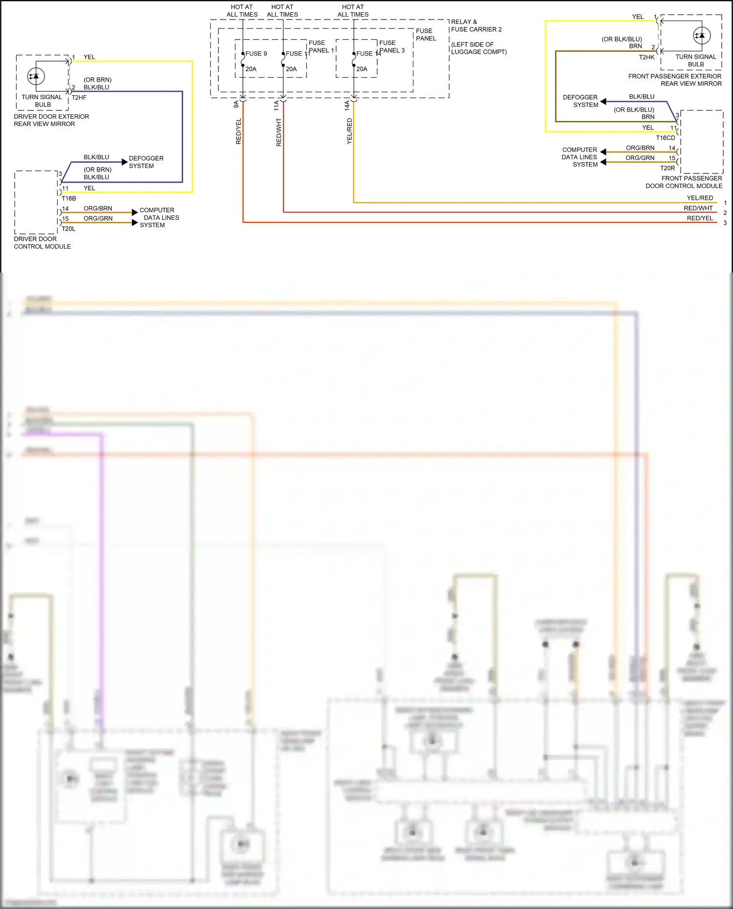 Wiring diagram fuse panel f for Audi S4 B9 (2016-2019) (3 of 34)