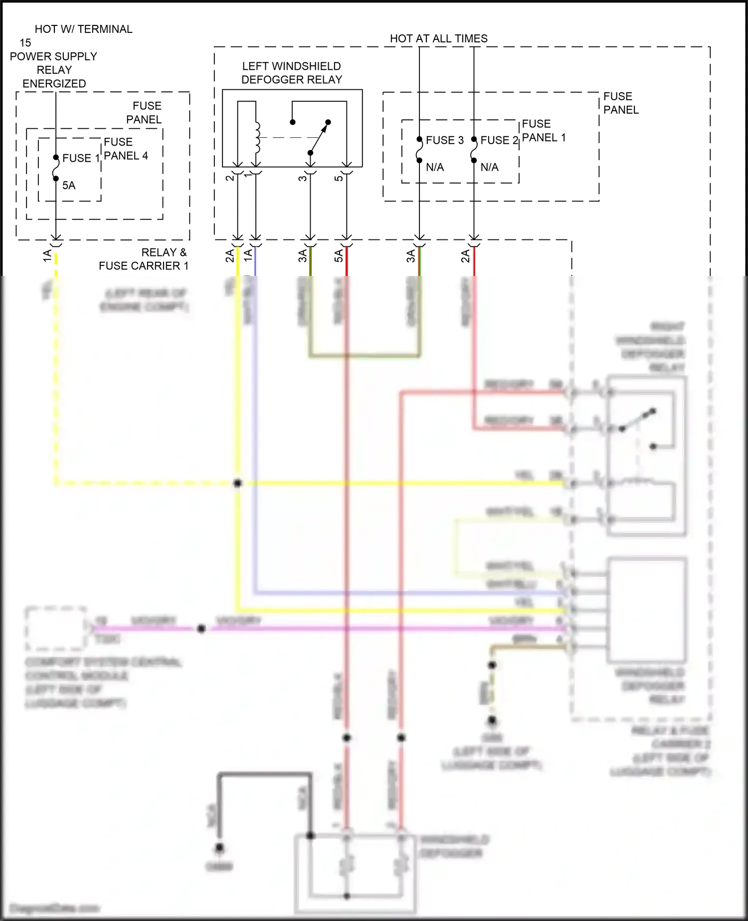 Wiring diagram fuse panel f for Audi S4 B9 (2016-2019) (5 of 34)