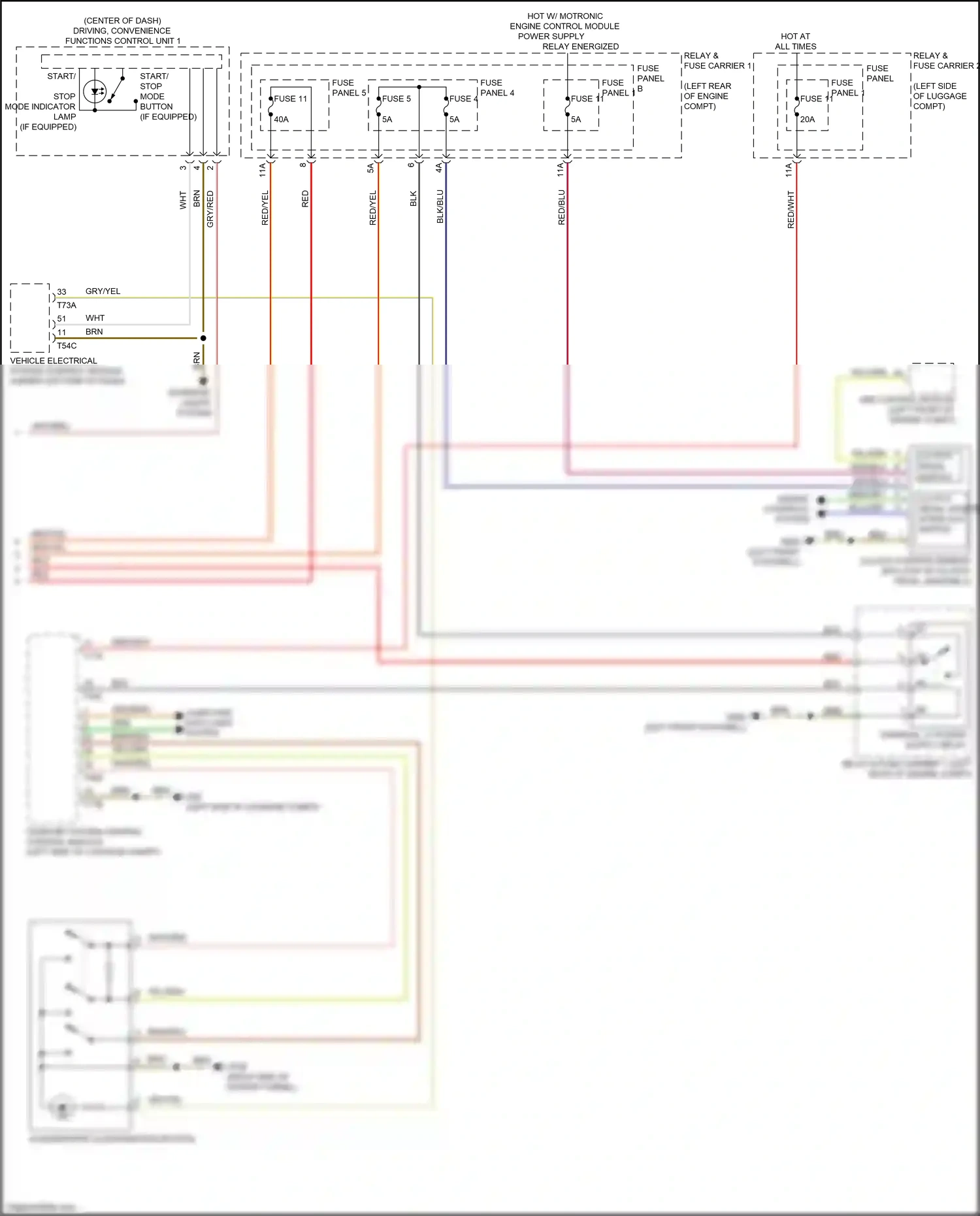 Wiring diagram fuse panel f for Audi S4 B9 (2016-2019) (19 of 34)