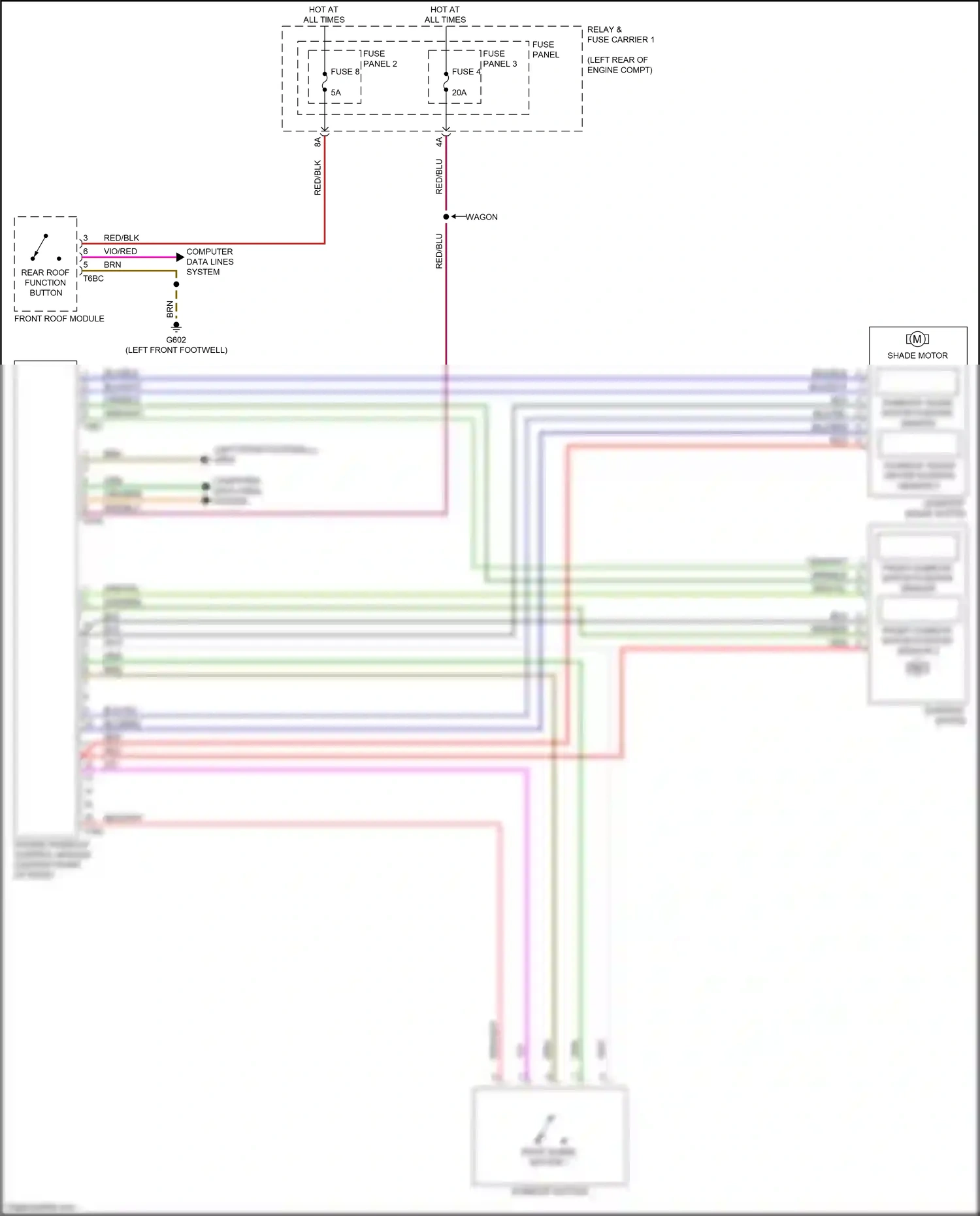 Wiring diagram grn/yel for Audi S4 B9 (2016-2019) (15 of 19)