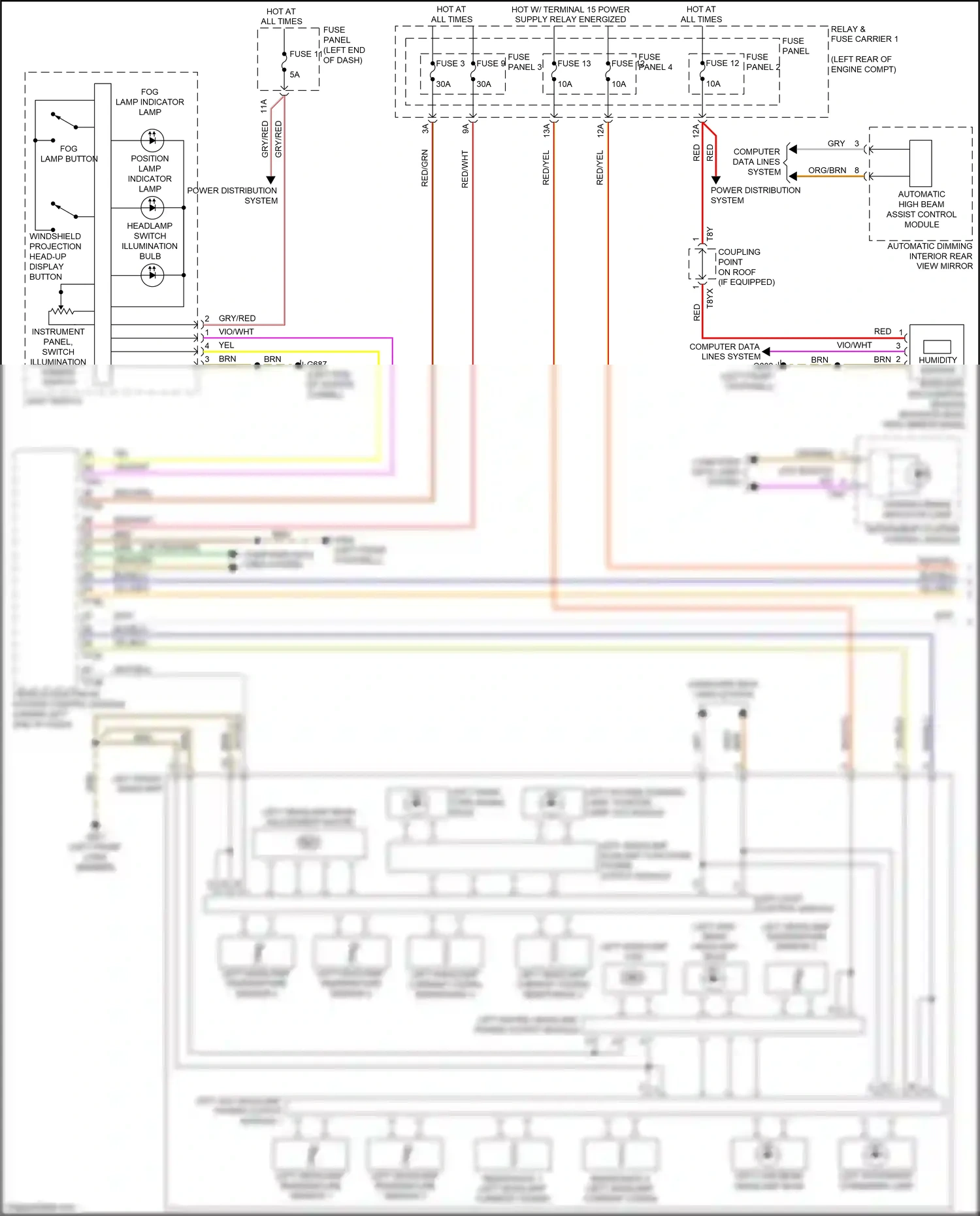 Wiring diagram gry/red for Audi S4 B9 (2016-2019) (35 of 42)