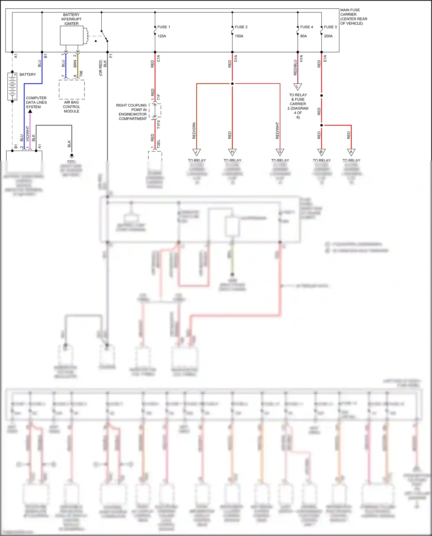 Wiring diagram gry/red for Audi S4 B9 (2016-2019) (10 of 42)